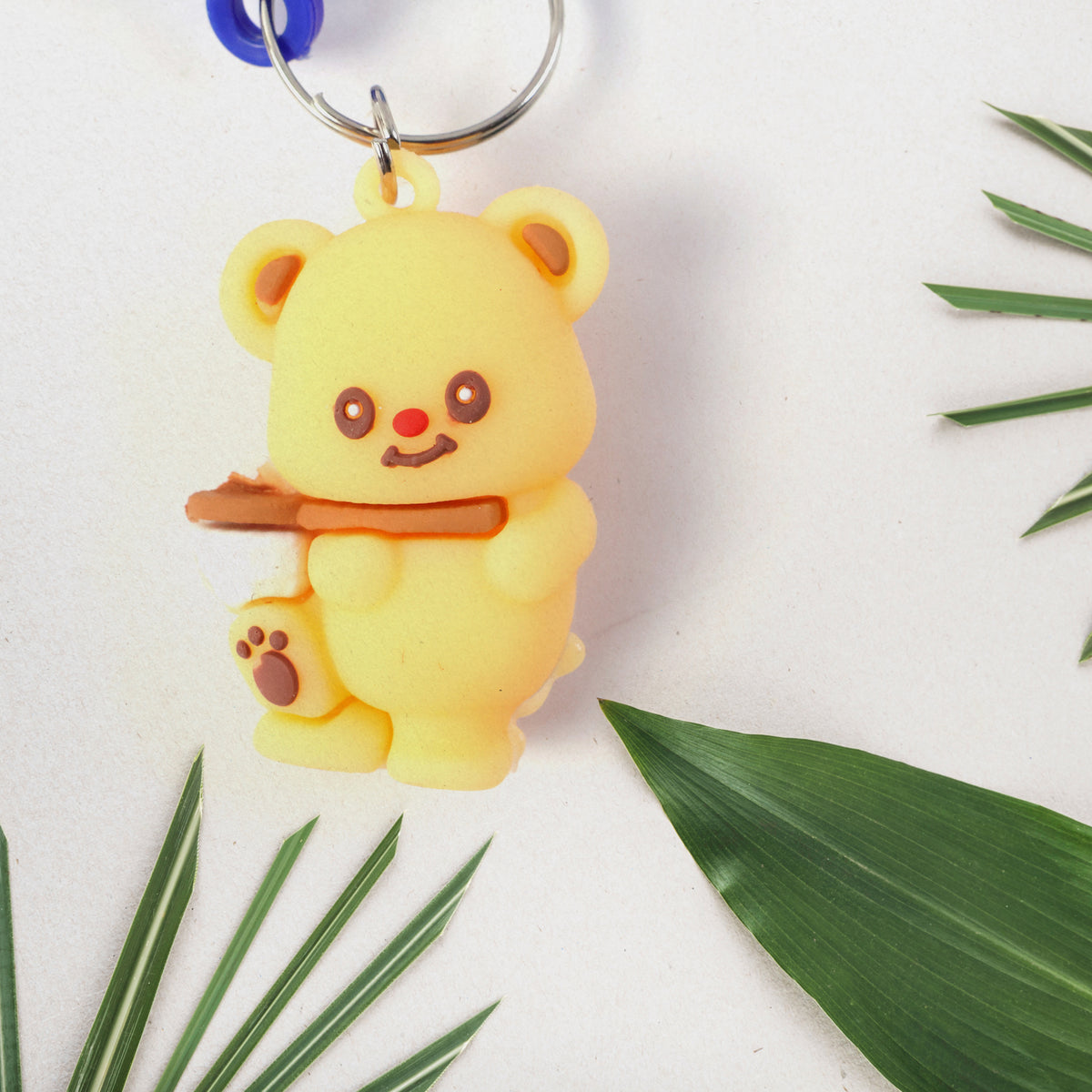 Cute Bear Character Keychain with Rainbow Strap - 1 Pc - Happy Price - Image 6