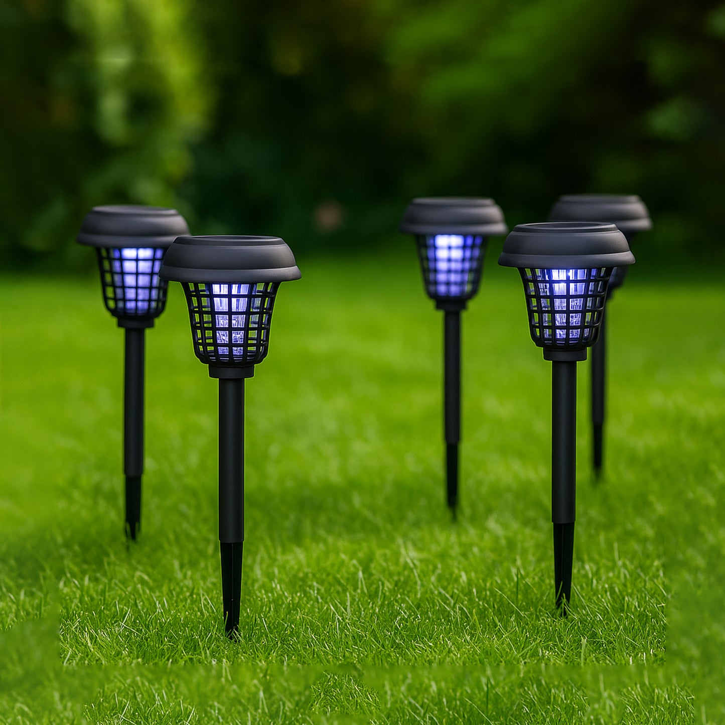 5 Pc Solar Mosquito Killer Garden Light - Outdoor Bug Zapper Lamp - Happy Price - Image 6