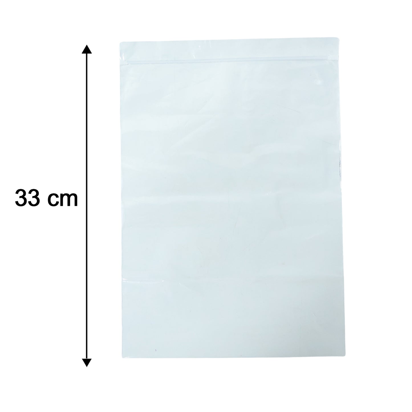 Transparent Plastic Zip Lock Bag (1 Pc 33x23 Cm)