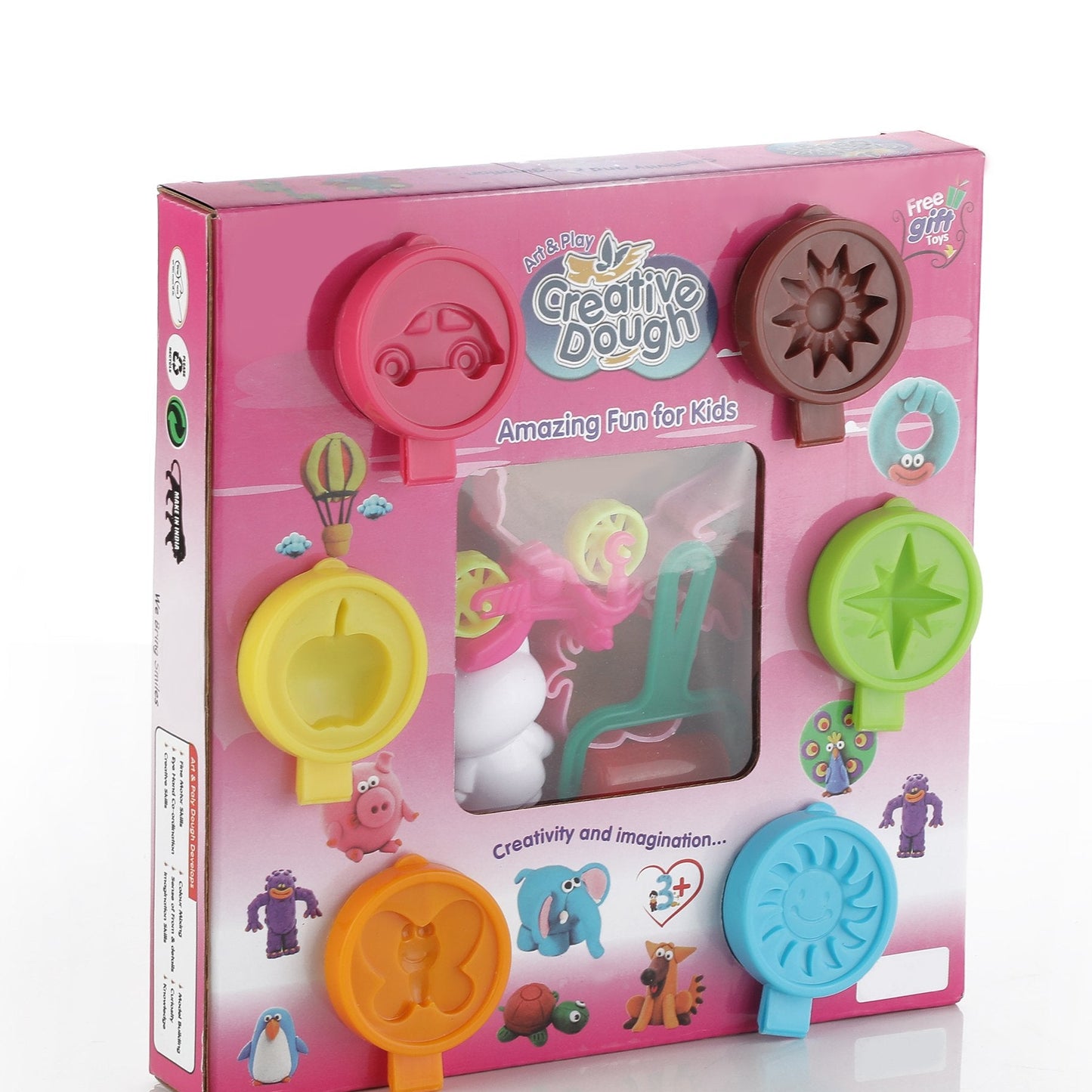 Non-toxic Creative 30 Dough Clay 5 Different Colors (Pack Of 6 Pcs) - Happy Price - Image 1