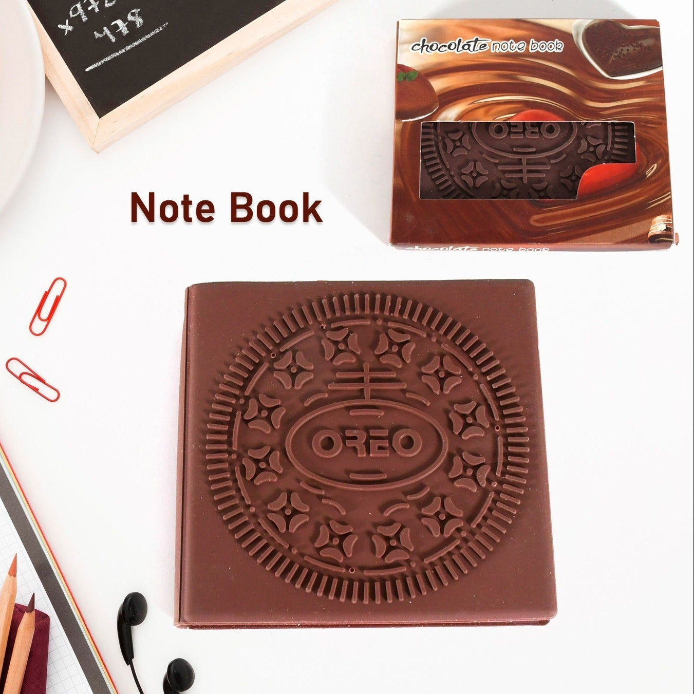 Chocolate Diarynotebooks Original Chocolate Smell Writing Practice Book Early Learning Copybook Premium Chocolate Book (1pc Book 80 Pages) - Happy Price - Image 1