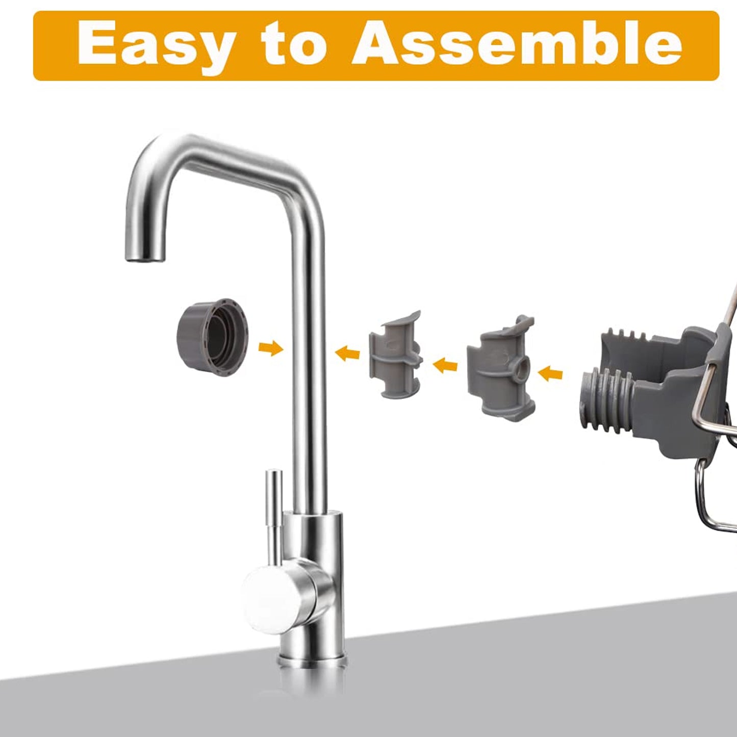 Stainless Steel Faucet Holder for Kitchen Sink - Sponge & Soap Organizer (1 Pc) - Happy Price - Image 3