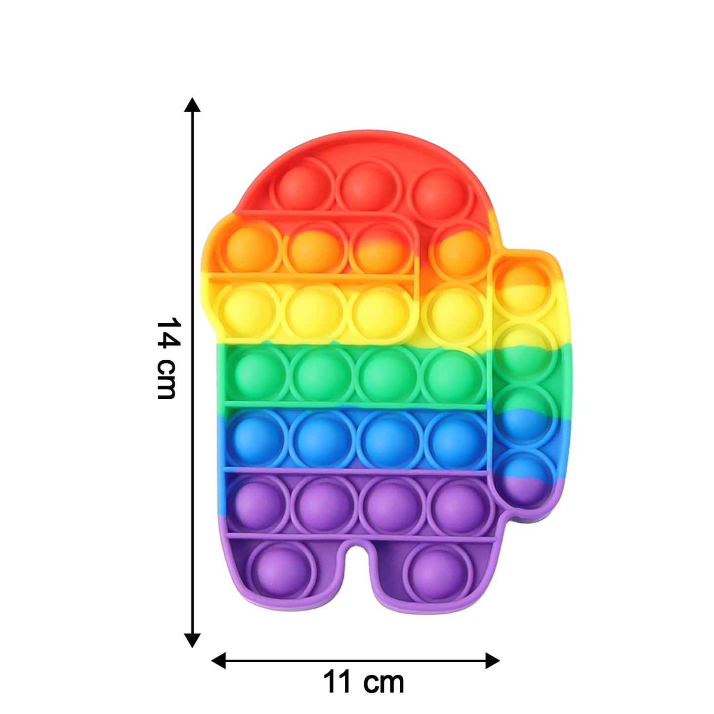 Astronaut Silicone Pop It Fidget Toy for Stress Relief (1 Pc) - Happy Price - Image 5