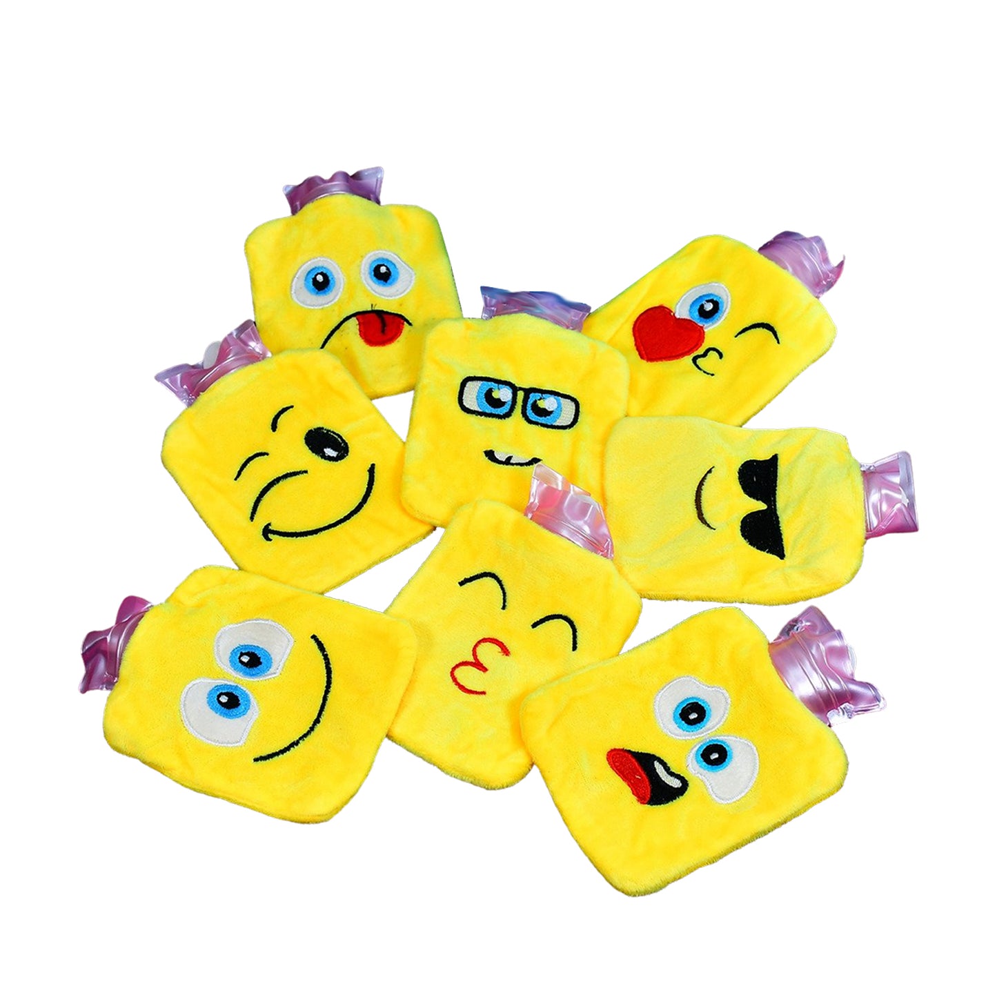 1pc Mix Emoji Designs Small Hot Water Bag With Cover For Pain Relief Neck Shoulder Pain And Hand Feet Warmer Menstrual Cramps. - Happy Price - Image 2