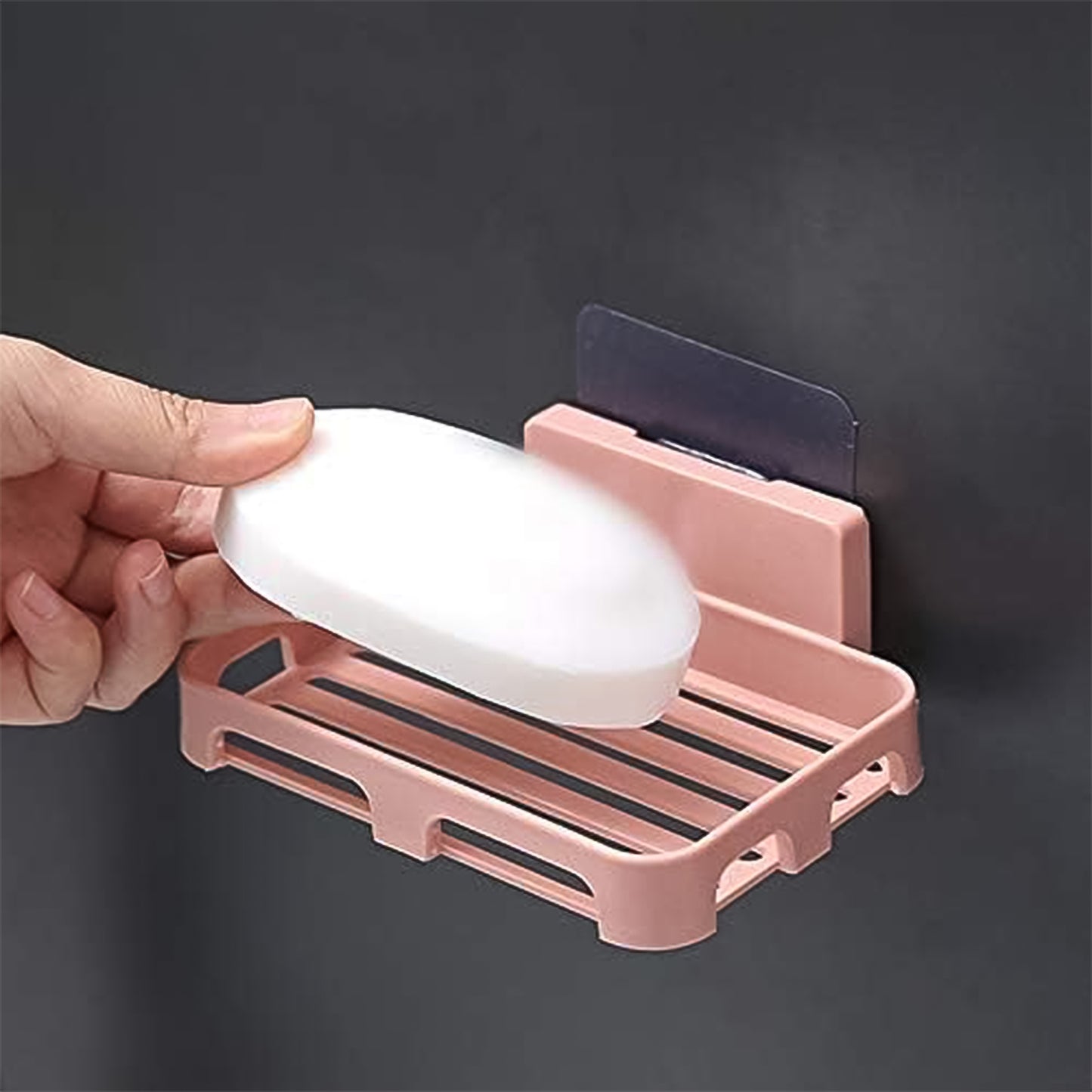 Self Adhesive Rectangular Soap Dish Holder (1 Pc) - Happy Price - Image 3