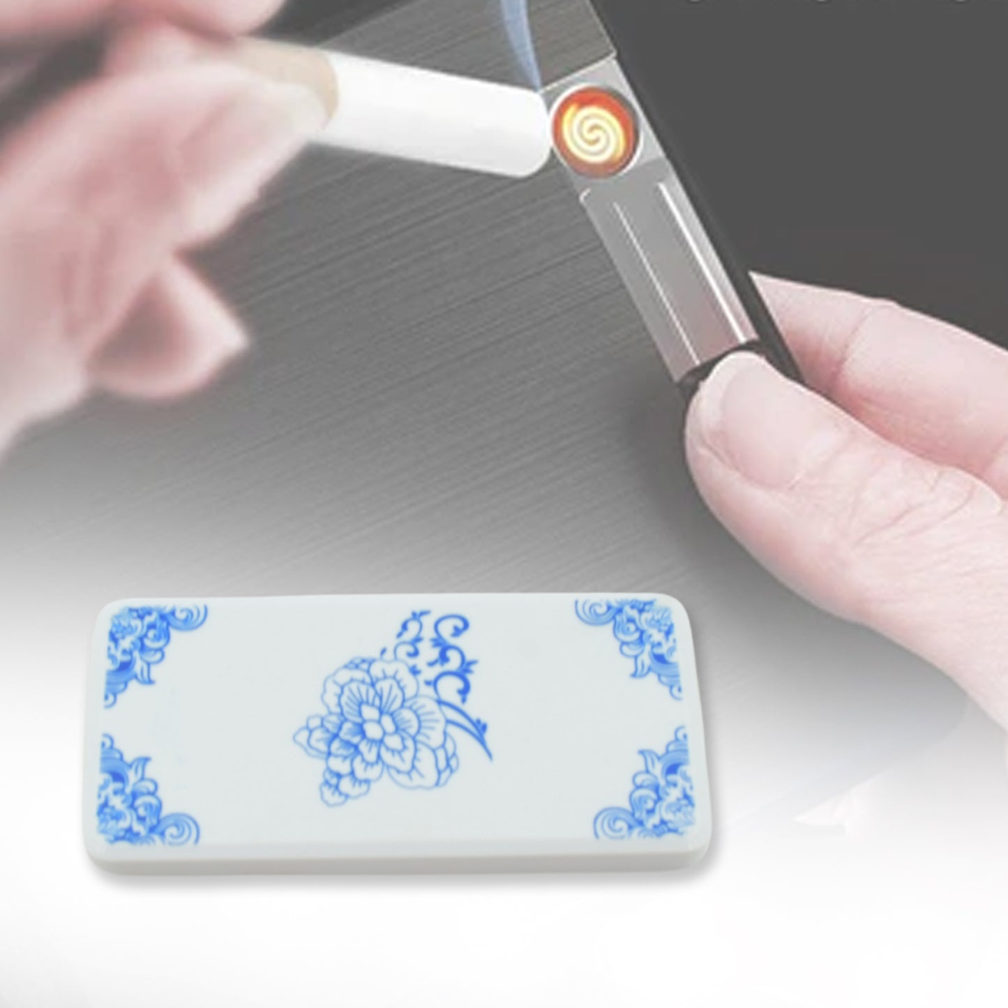 Stylish Rechargeable Electric Coil Lighter for Regular Cigarettes - Windproof, Flameless USB E-lighter (1 Pc) - Happy Price - Image 2