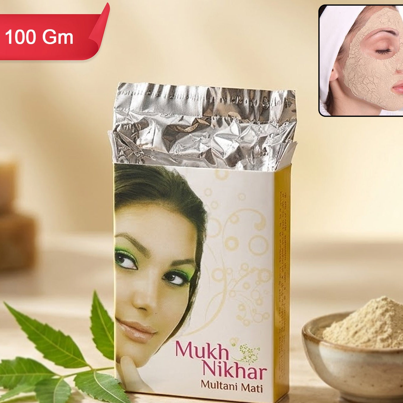 Mukh Nikhar Multani Mati Powder (1 Pc 100 Gm)