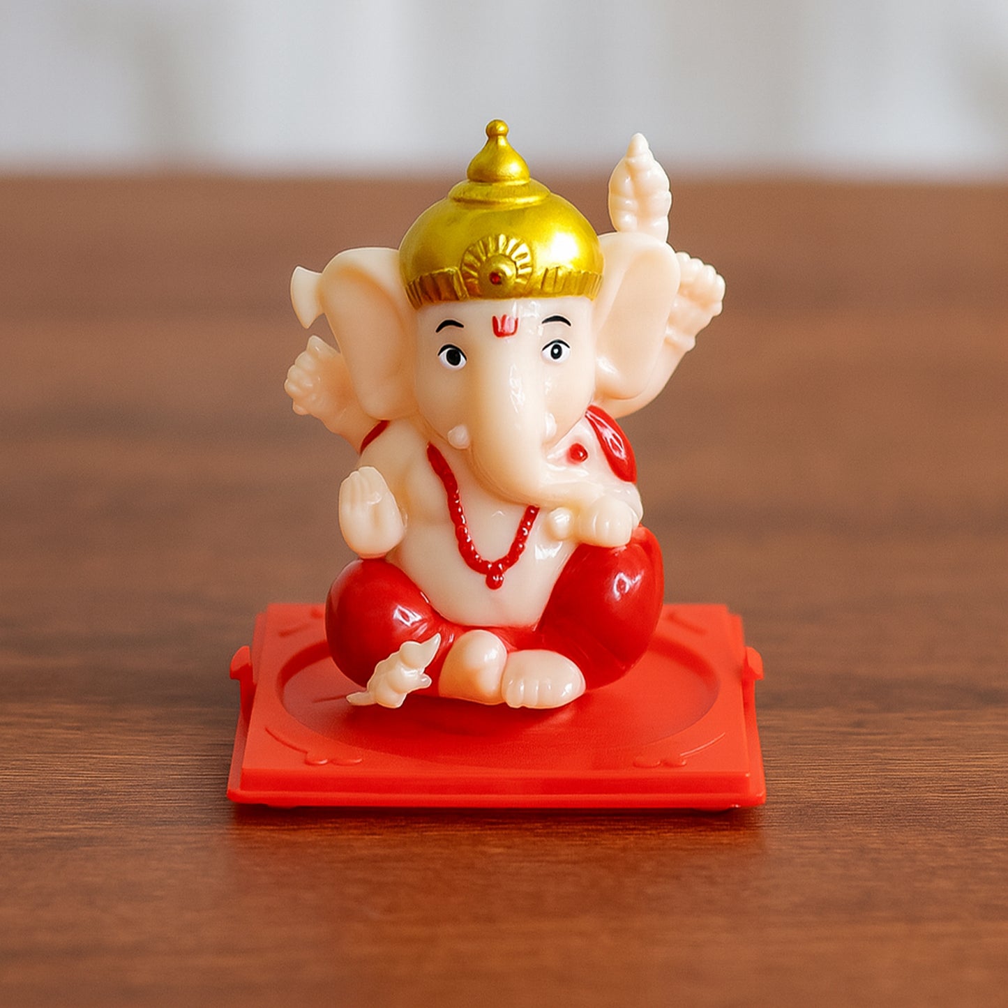 Lord Ganesh Idol in Transparent Case - 1 Pc - Happy Price - Image 4