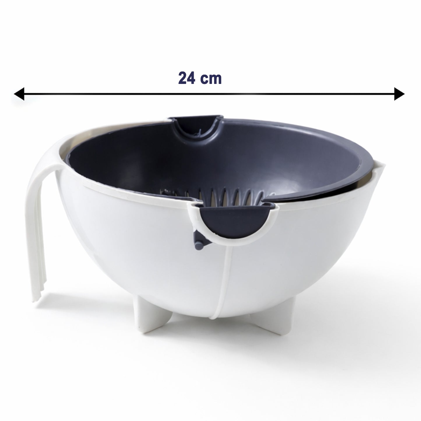 2-in-1 Vegetable Washing Bowl with Strainer - 1 Pc - Great Price - Image 5