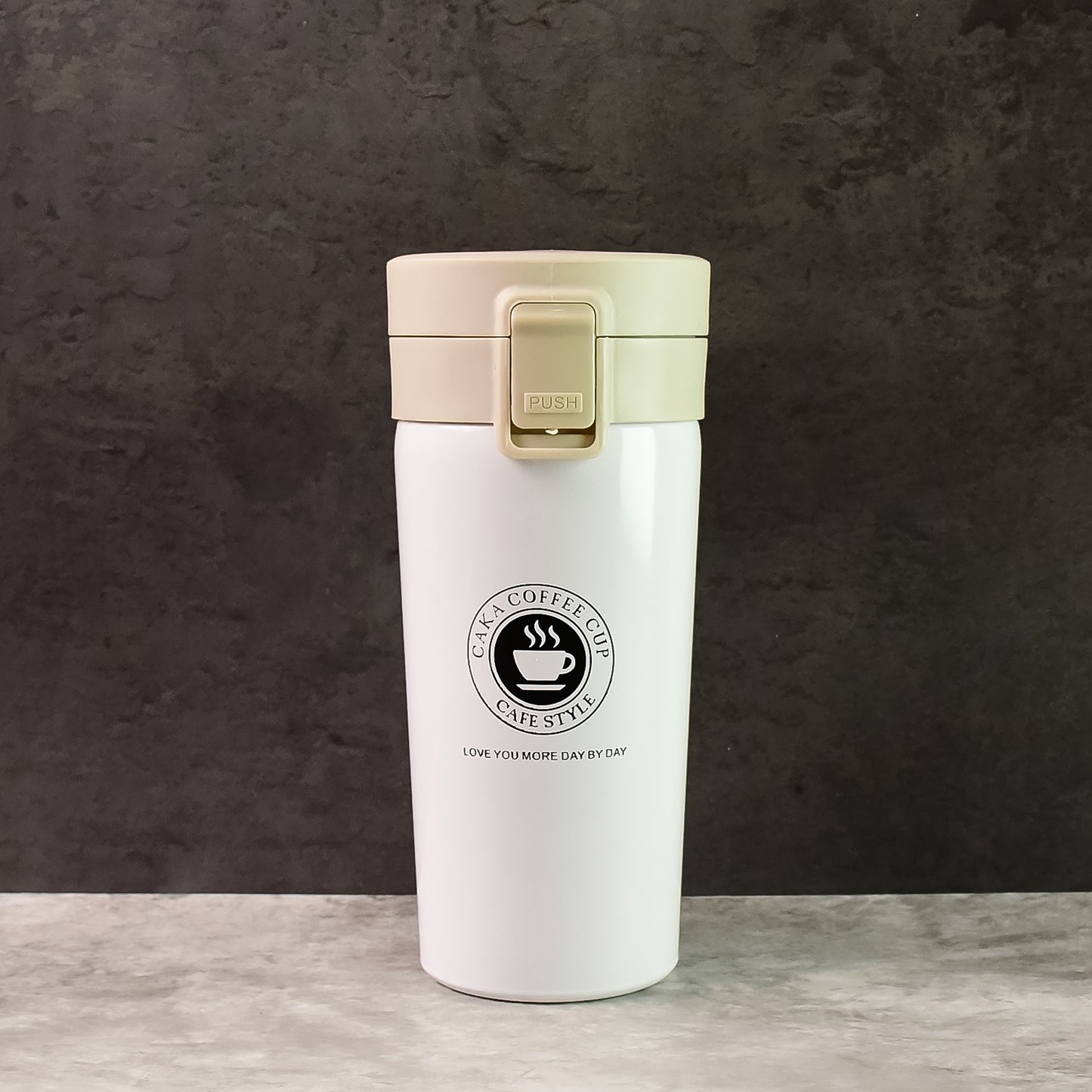 Stainless Steel Vacuum Insulated Coffee Flask With Flip Lock Lid (400ml 1 Pc) - Happy Price - Image 4