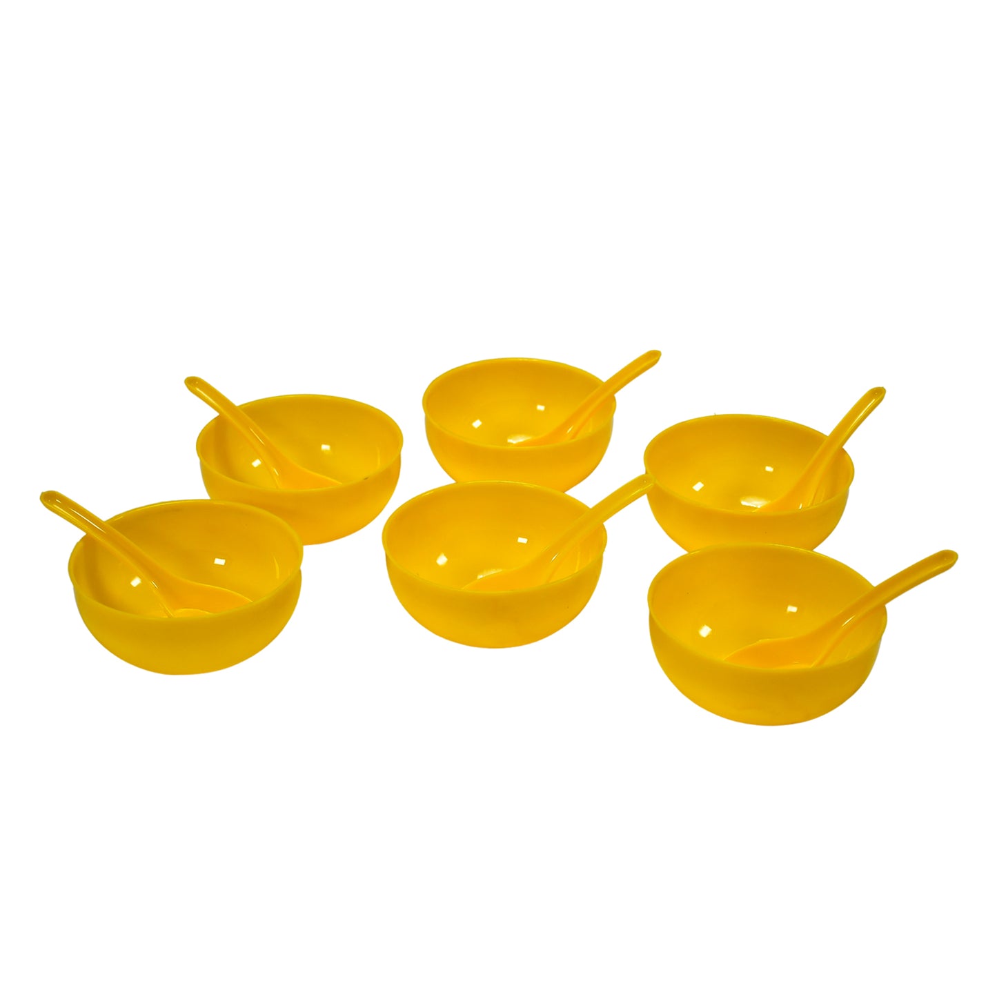 Soup Bowl Spoon Set Plastic For Kitchen Home Use - Happy Price - Image 2