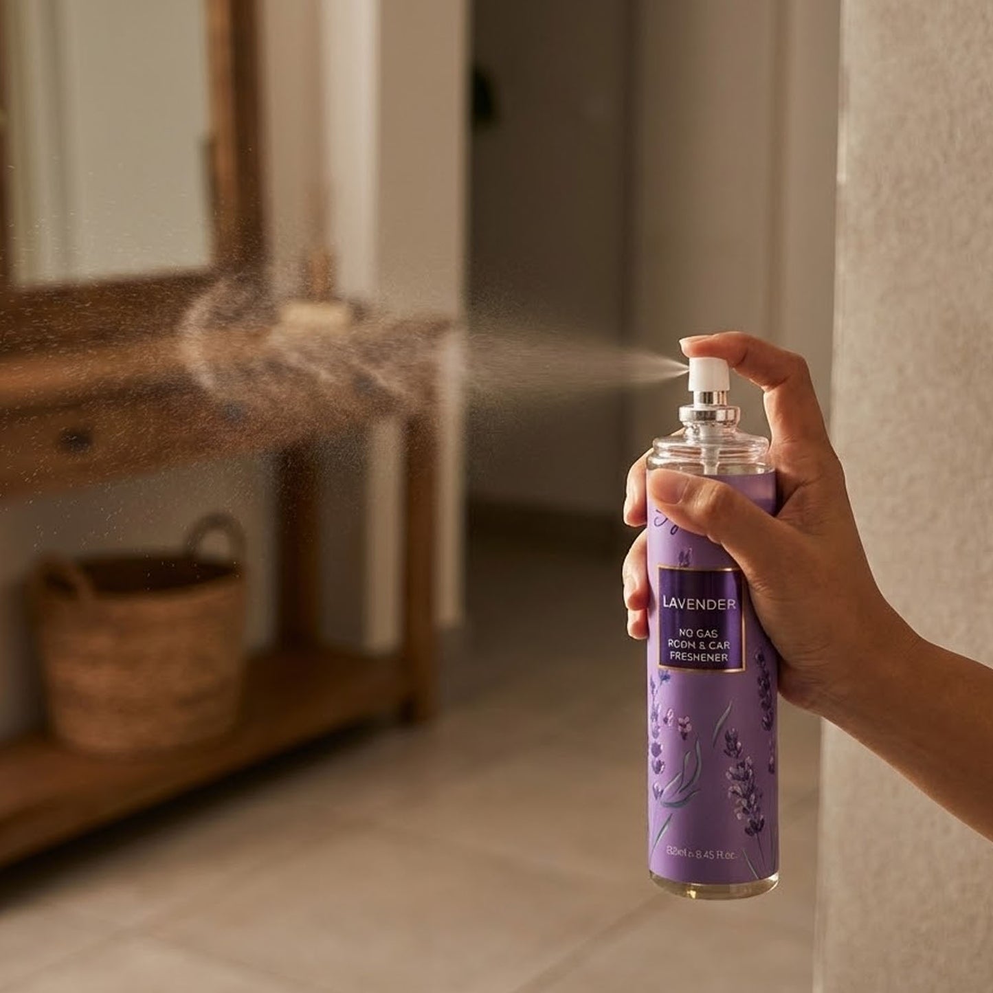 Lavender No Gas Room & Car Air Freshener Spray - 250ml - Happy Price - Image 6