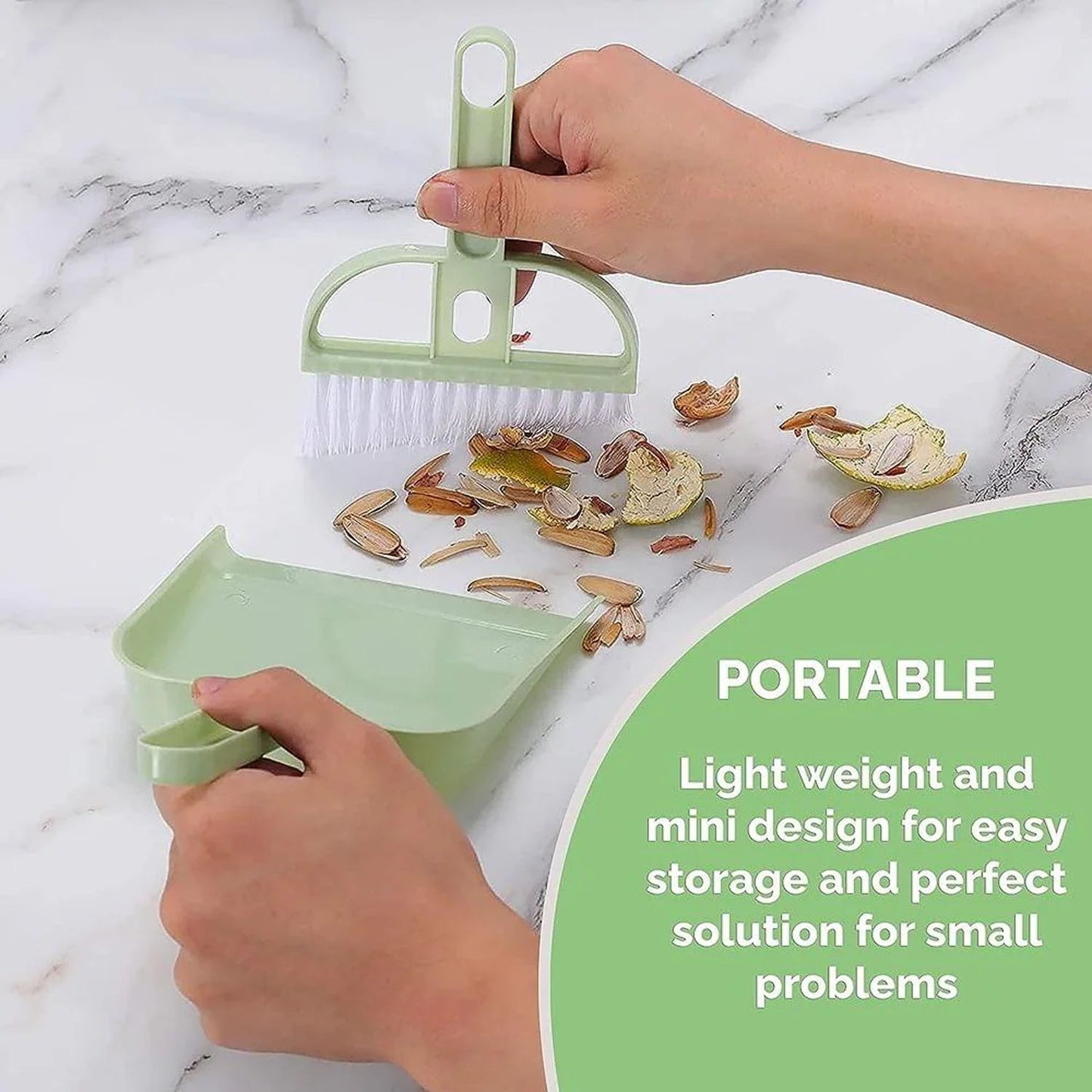 2-in-1 Handheld Dustpan with Integrated Brush for Quick Home Cleaning - Happy Price - Image 3