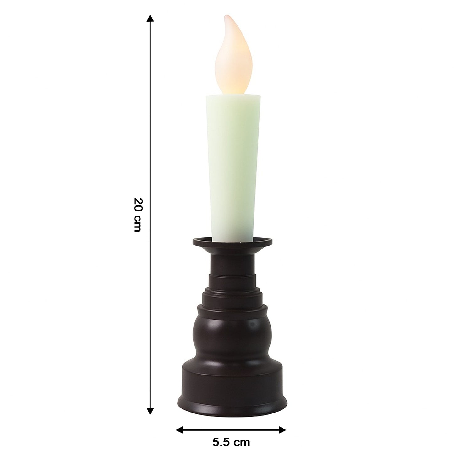LED Flameless Candle with Holder - Safe Flickering Light (1 Pc) - Happy Price - Image 3