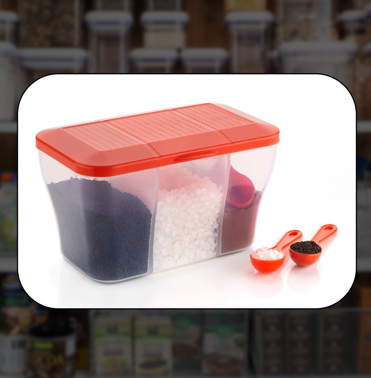 Plastic Square Storage Organiser Container (750ml Capacity) - Happy Price - Image 4