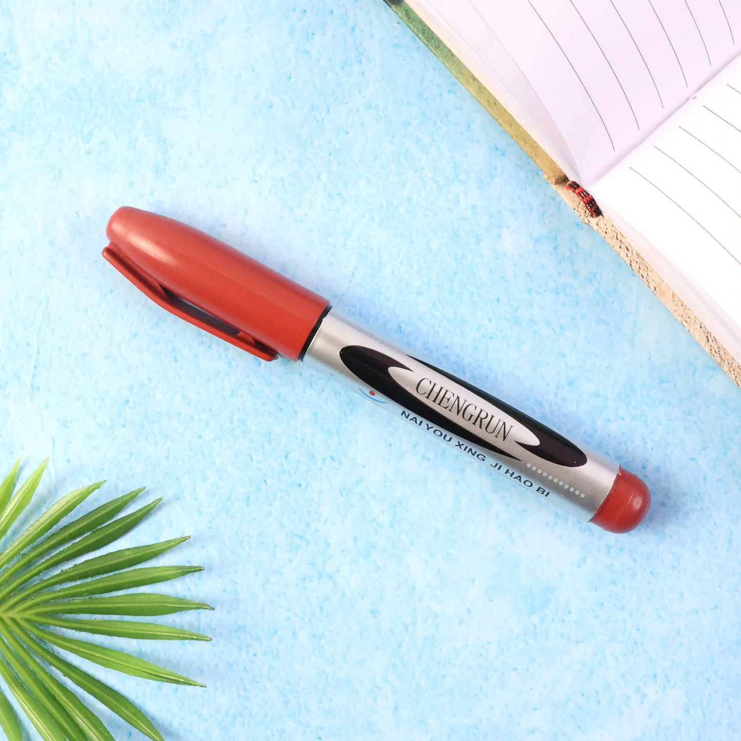 Maroon Permanent Marker Pen - Quick Dry, Smudge-Proof Ink (1 Pc) - Happy Price - Image 6