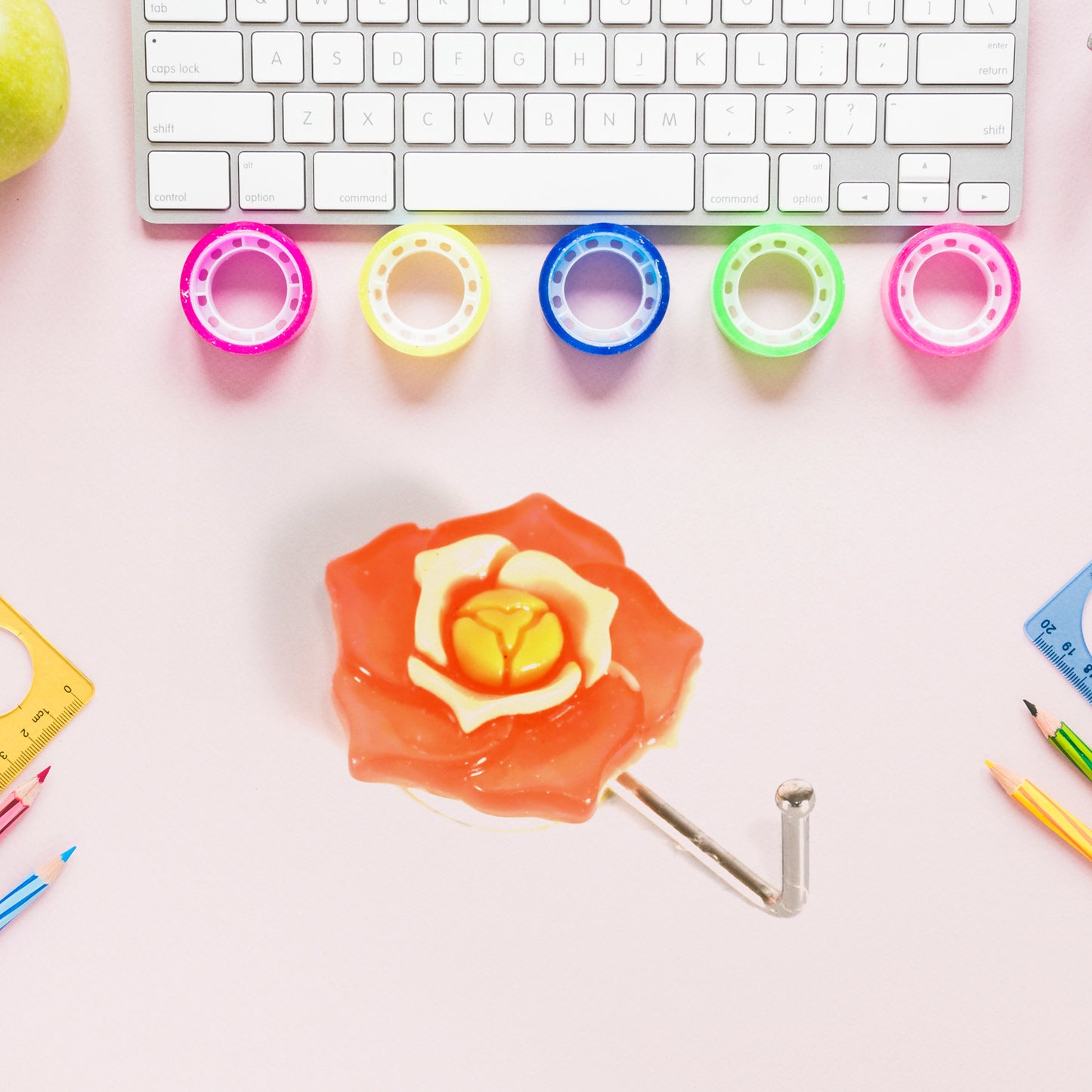 Multipurpose Mix Design Self Adhesive Wall Hooks Load Capacity Upto 1 Kg - Happy Price - Image 5