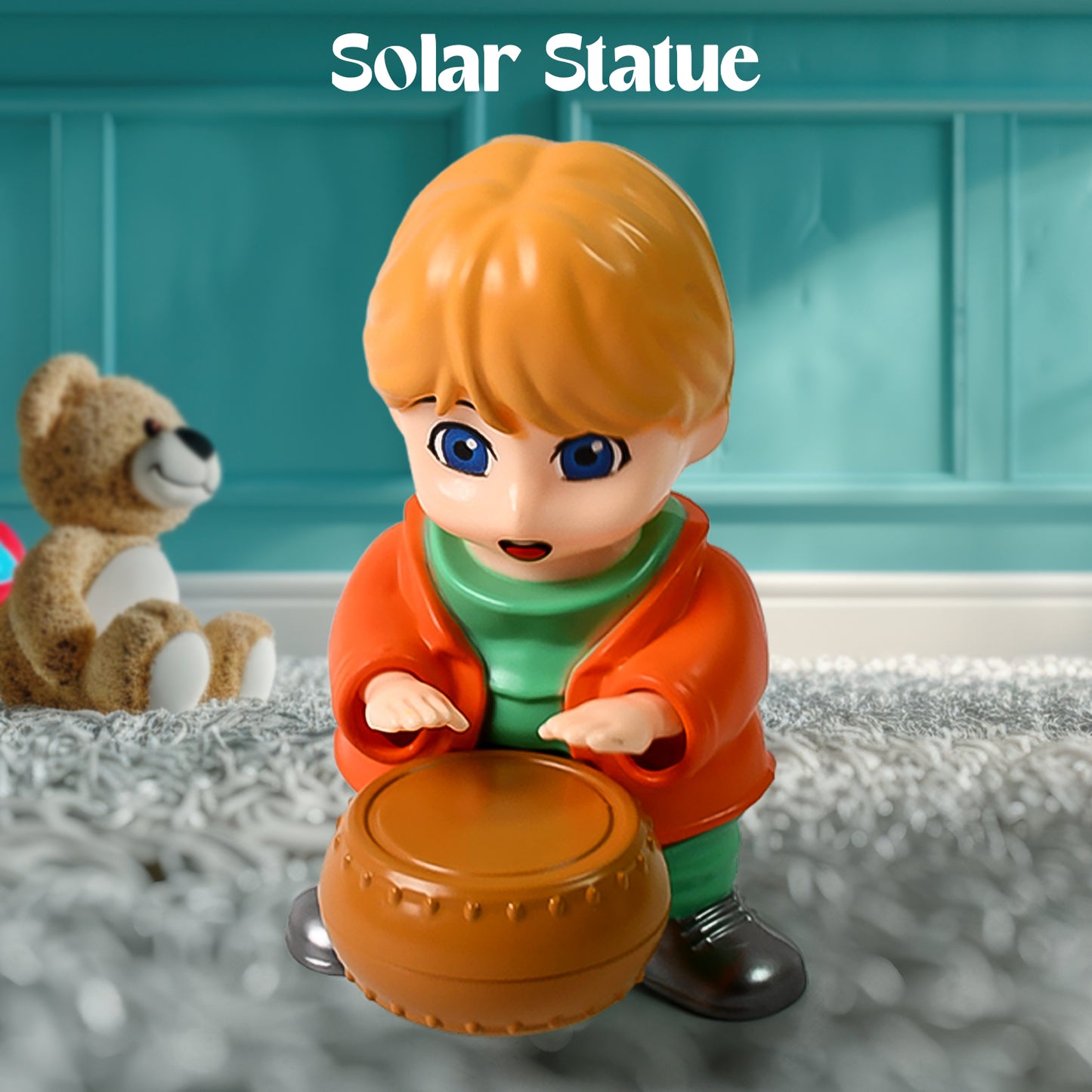 Creative Solar Drummer Car Aromatherapy Solar Powered Car Air Freshener (1 Pc) - Happy Price - Image 2