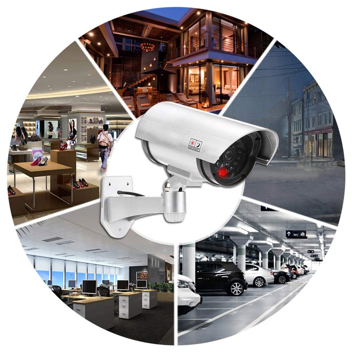 Wireless Security Cctv False Outdoor Fake Dummy Piece Ir Camera - Happy Price - Image 2