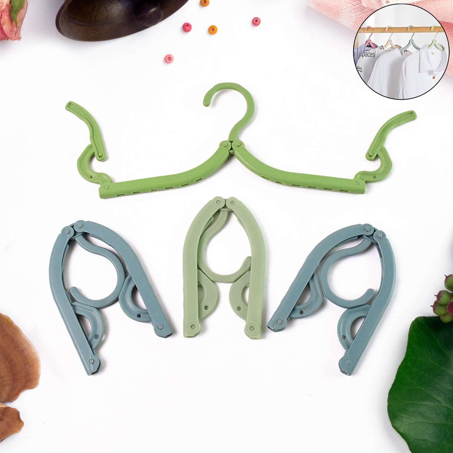 Travel Hangers Portable Folding Clothes Hangers (4 Pc Big) - Happy Price - Image 6