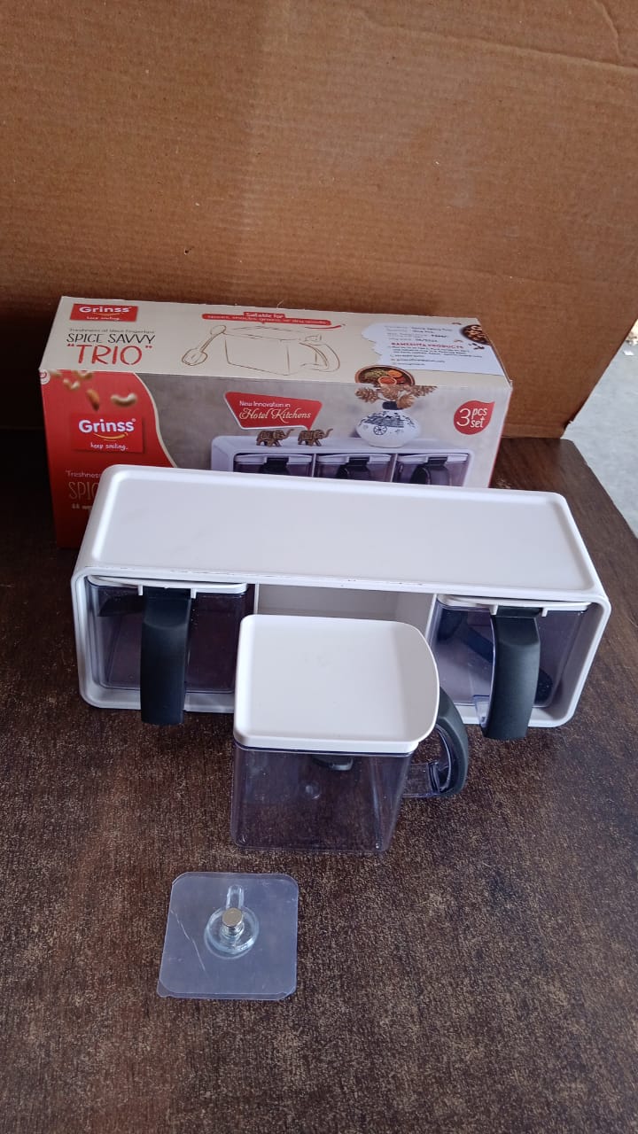 Grinss Modular Spice Storage Box Set (3 Pc) - Happy Price - Image 7