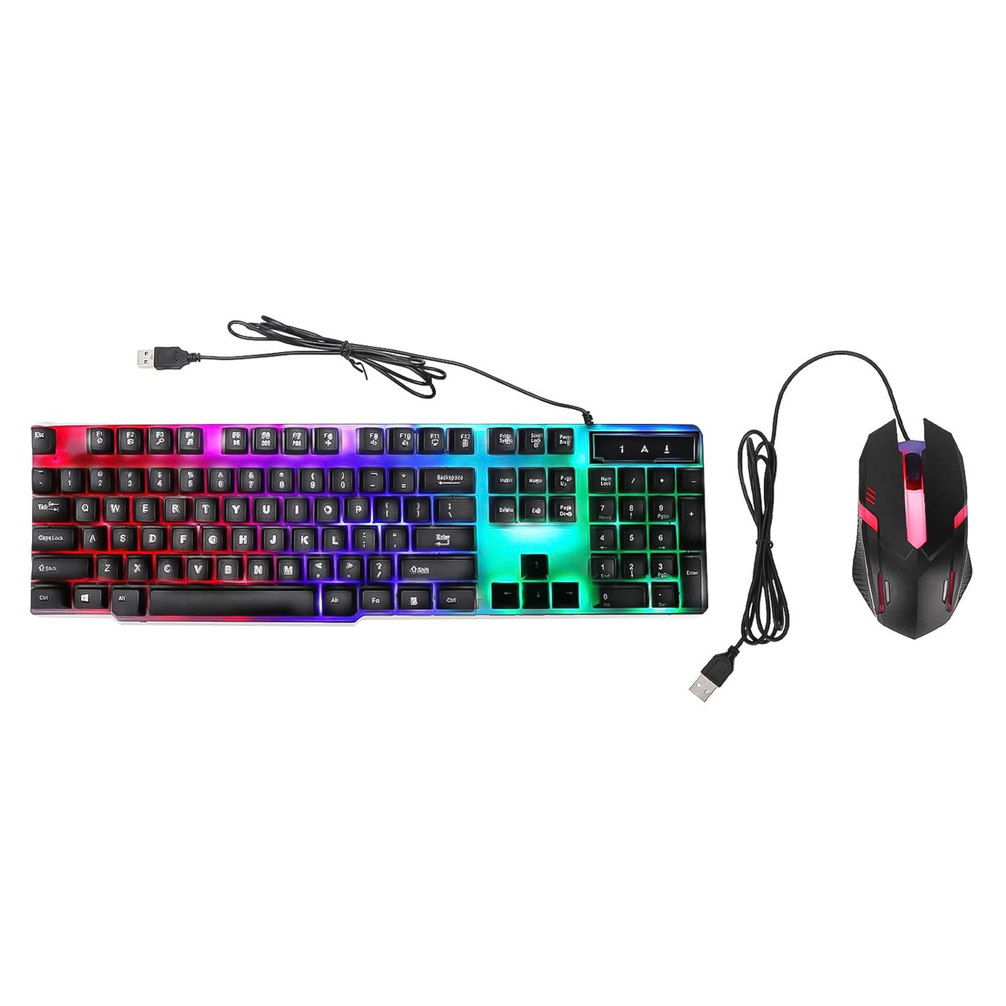 104 Key Colorful Lighting Keyboard Mouse Set (2 Pc Set) - Happy Price - Image 5