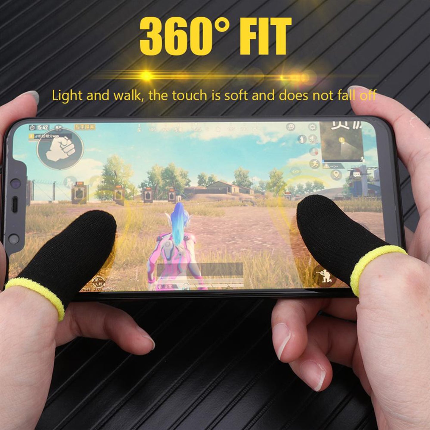 Thumb Finger Sleeve For Mobile Game Pubgcodfreefire (1pair Only) - Happy Price - Image 2