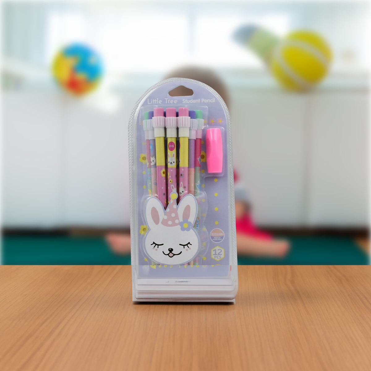 Cute Rabbit Bear Drawing Graphite Writing Pencil Set With Pencil Sharpener Eraser Pencil And Eraser Set With Eraser For Kids For Girls Fancy School Stationary Birthday Party Return Gift (14 Pc Set) - Happy Price - Image 6