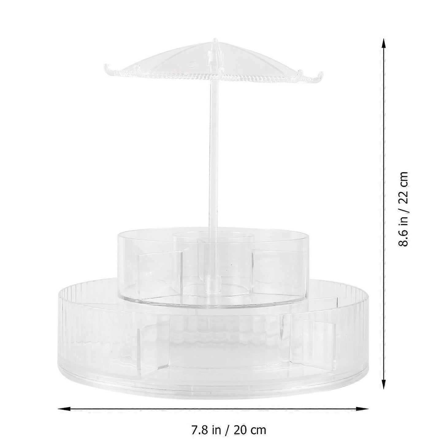 360 Rotating Makeup and Jewellery Organizer Stand (1 Pc) - Happy Price - Image 4