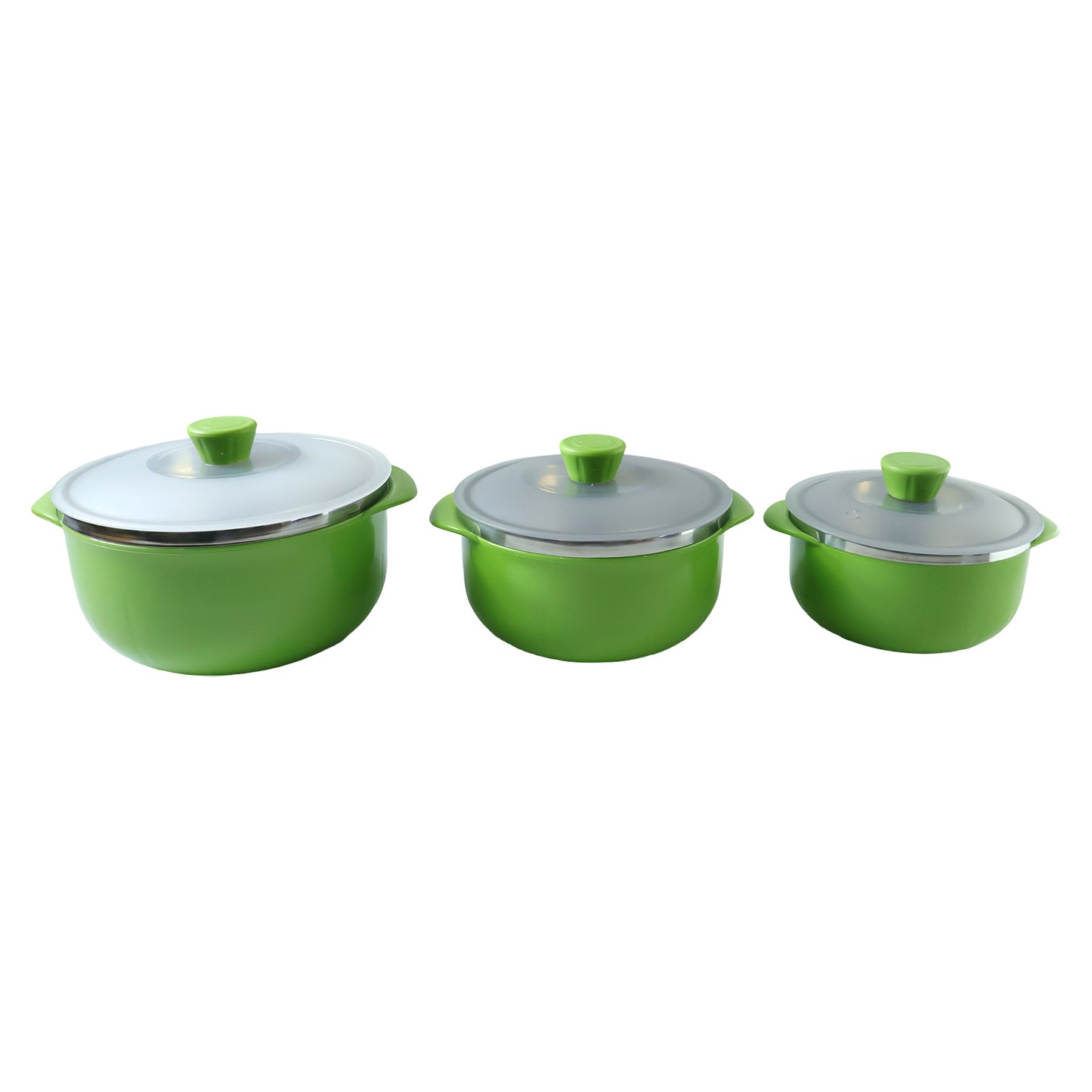 Multipurpose Kitchen Serving Bowl Set of 3 with Lids (1000ml, 1400ml, 2200ml) - Great Price - Image 3
