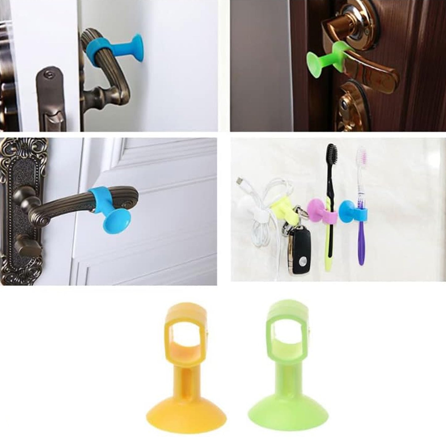 Self-sucking Silicone Door Stopper (2 Pcs Set) - Happy Price - Image 2