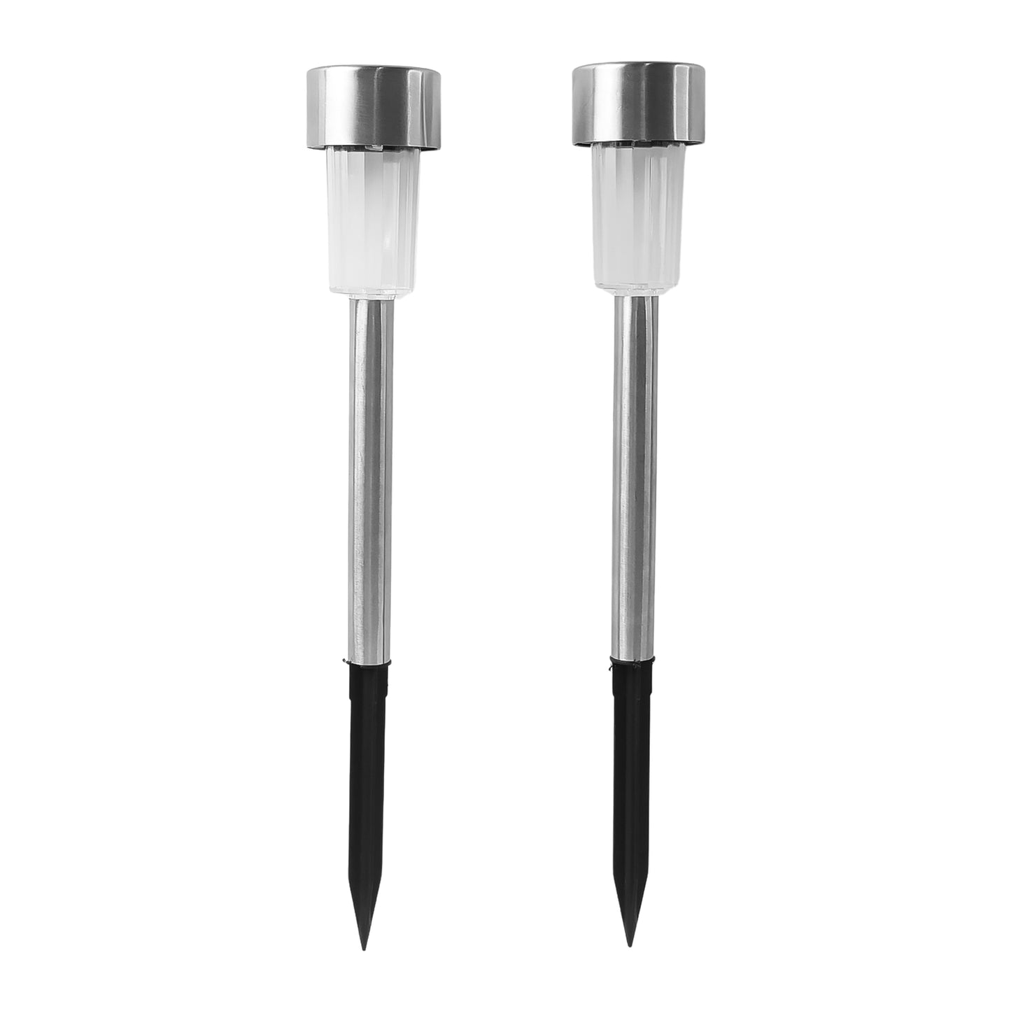 Solar-powered Stainless Steel Garden Pathway Lights 31x4 Cm (2 Pc) - Happy Price - Image 2