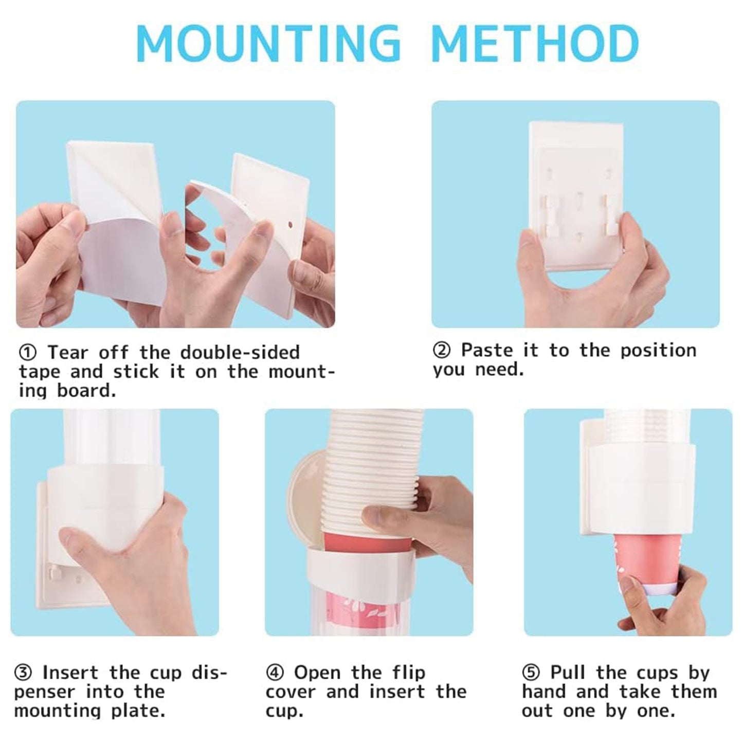 Automatic Paper Cup Dispenser Holder (1 Pc) - Wall Mount Organizer - Happy Price - Image 3
