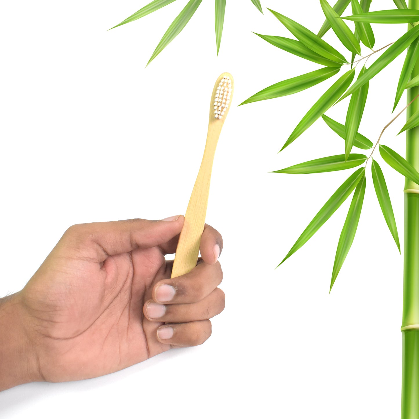 Wooden Bamboo Brush Toothbrush Ultra Soft Bristles (1 Pc) - Happy Price - Image 4