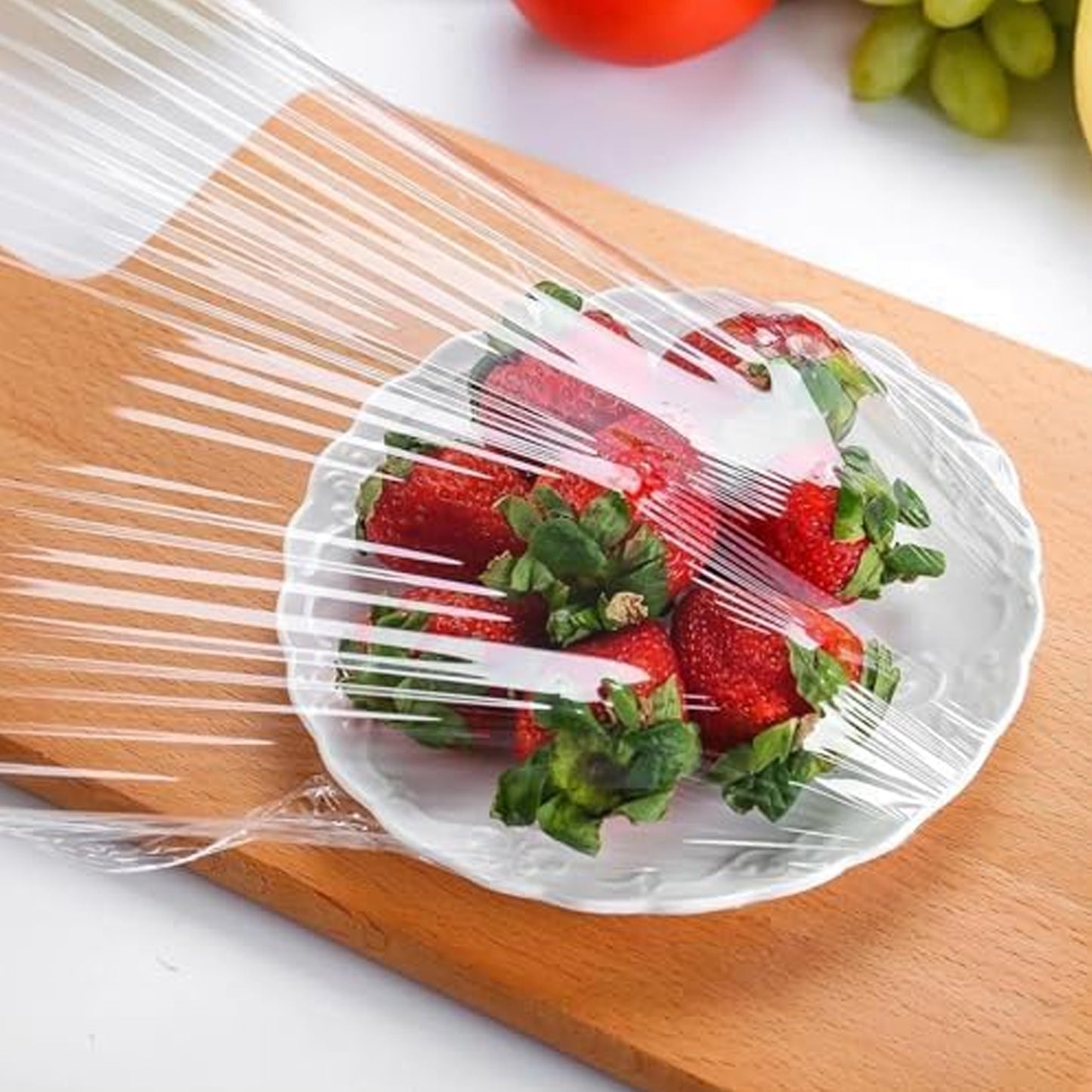 Disposable Elastic Food Storage Covers Bag (100 Pcs Set Big) - Happy Price - Image 6