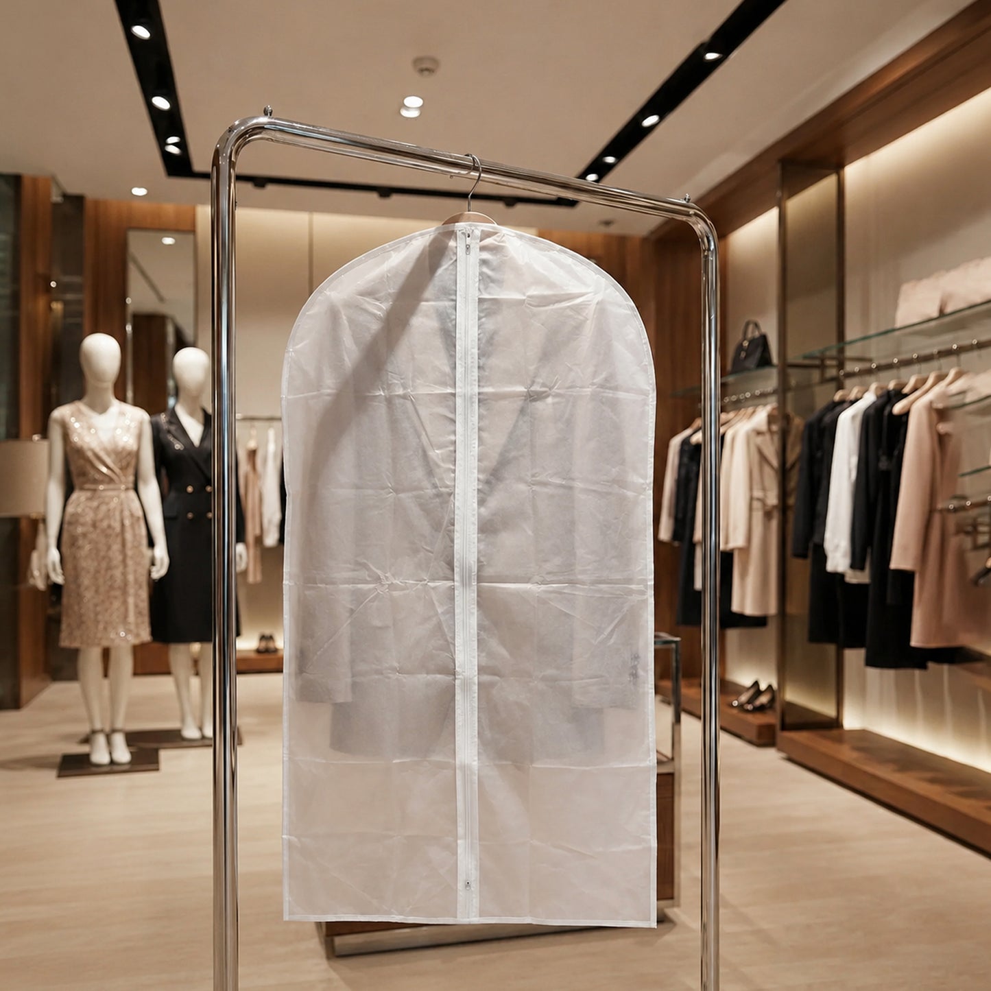 5 Pc Set Foldable Non Woven Suit & Coat Garment Bags - Happy Price - Image 6