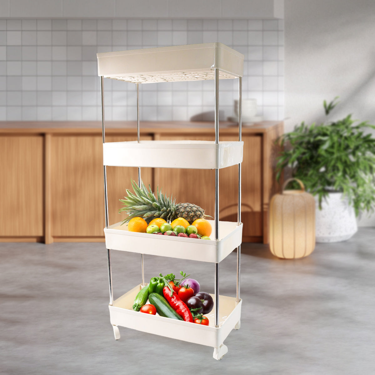4-Tier Multipurpose Storage Rack for Kitchen and Home - Happy Price - Image 5