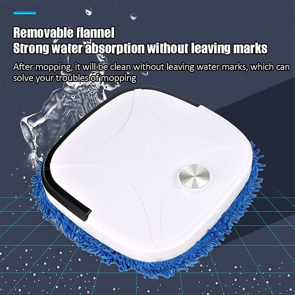 Automatic Smart Floor Cleaning Robot Mop - USB Rechargeable, Dry & Wet Mopping - Happy Price - Image 3