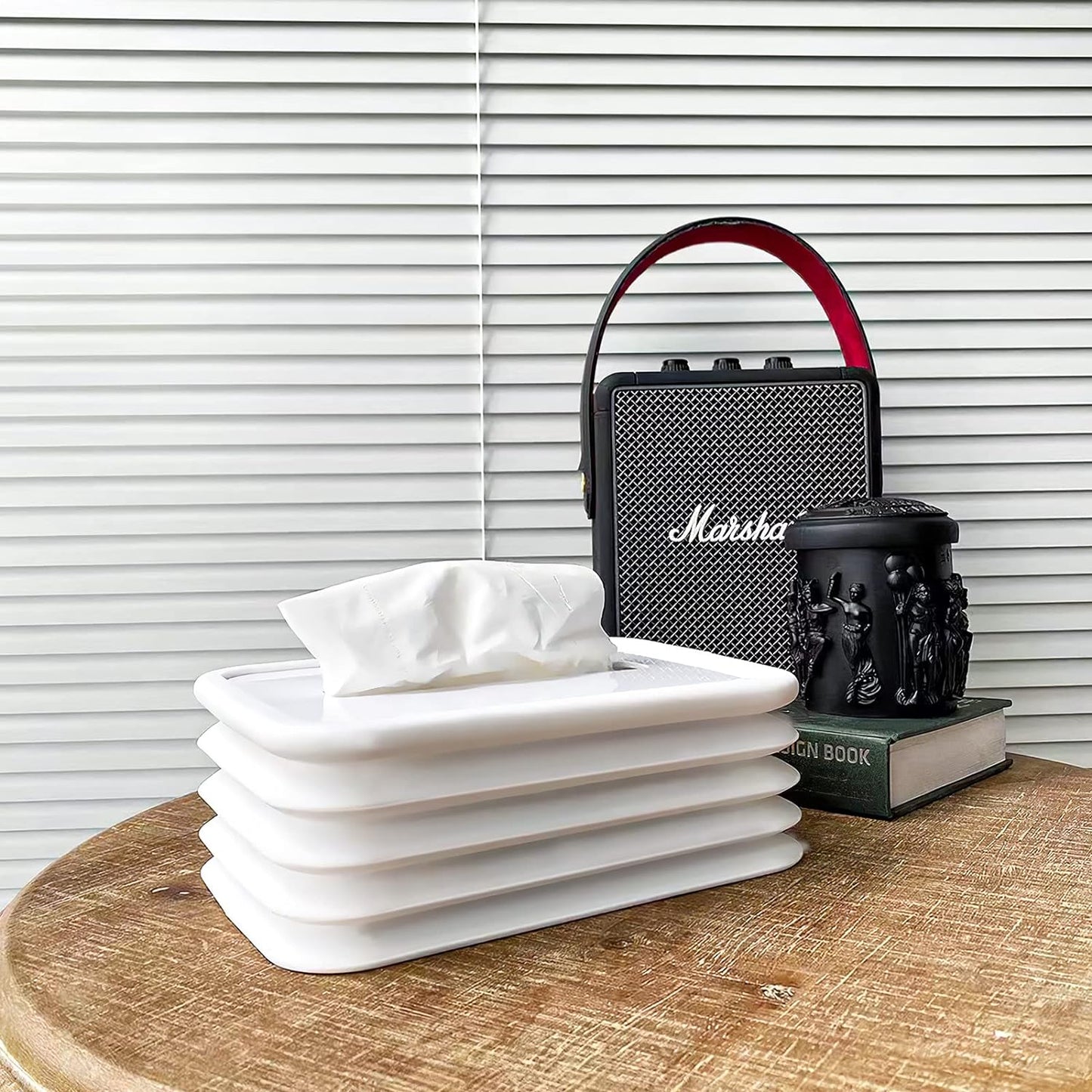 Tissues Holder Silicone Simple Tissue Box Tissues Cylinder Tissues Cube Box Tissue Holder For Bathroom Office Car Bedroom For Bathroom Room Office Car - Happy Price - Image 7