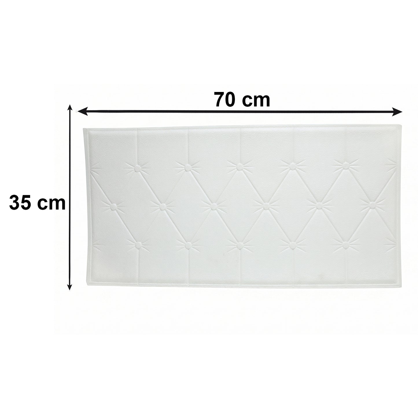 Self Adhesive Foam Wall Sticker Panel - 1 Pc White 69x35 Cm - Great Price - Image 4