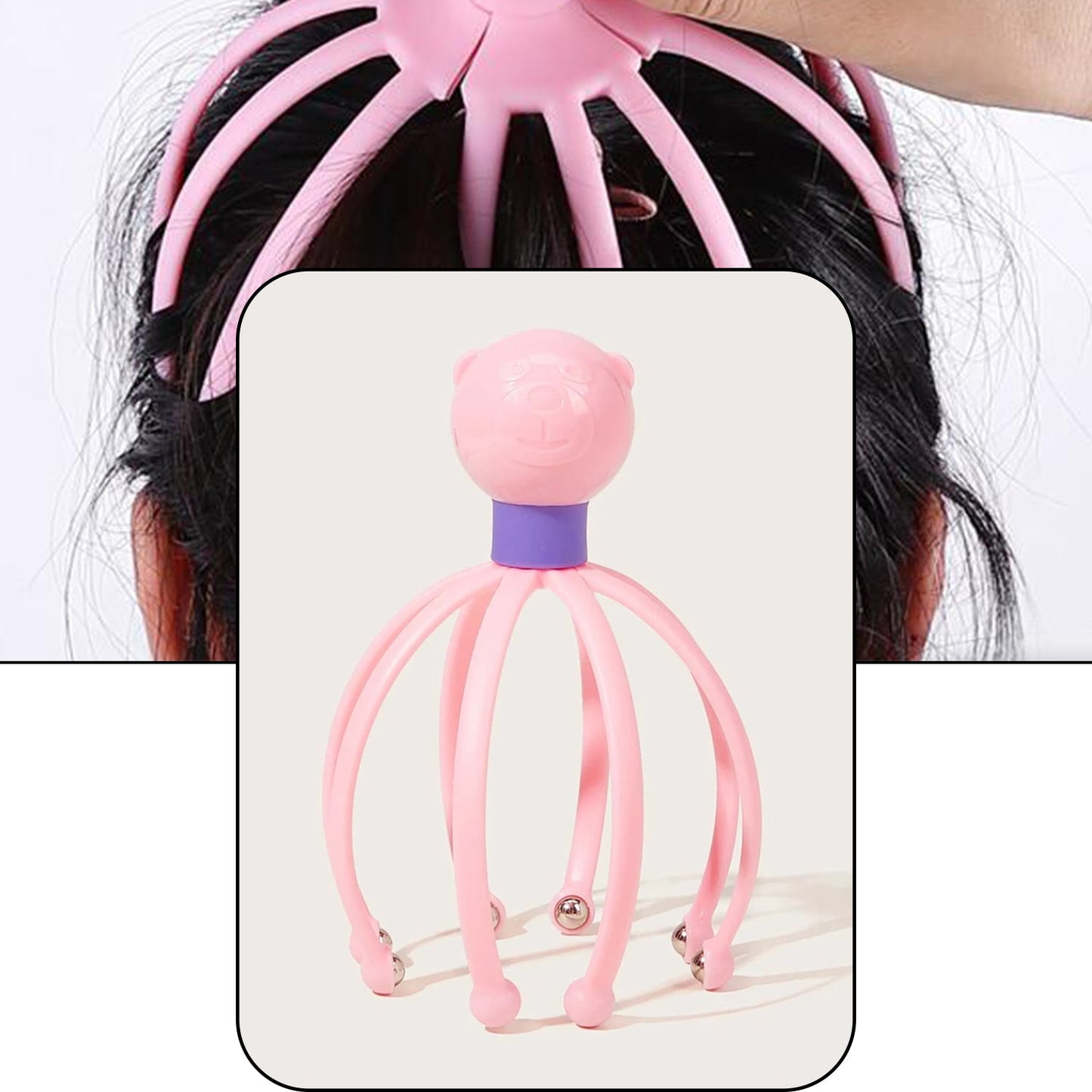 Octopus Stress Relief Therapeutic Scalp Massager - Happy Price - Image 7