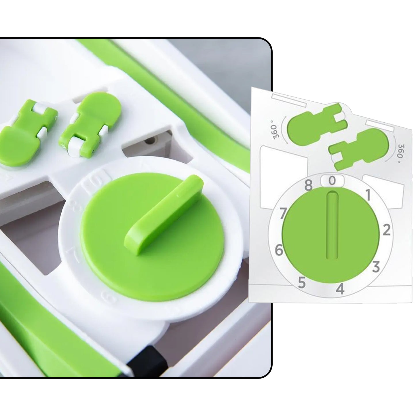 Adjustable Hand Press Vegetable Slicer with 3 Blades - Happy Price - Image 2
