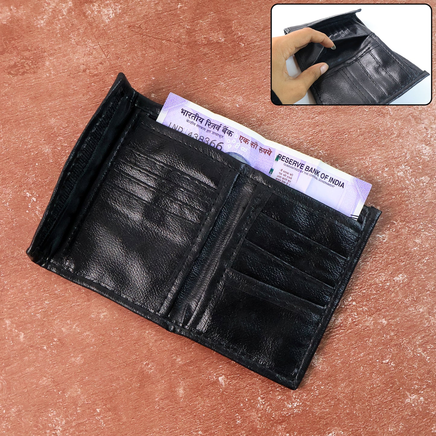 Premium Genuine Bi-fold Wallet (1 Pc) - Happy Price - Image 3