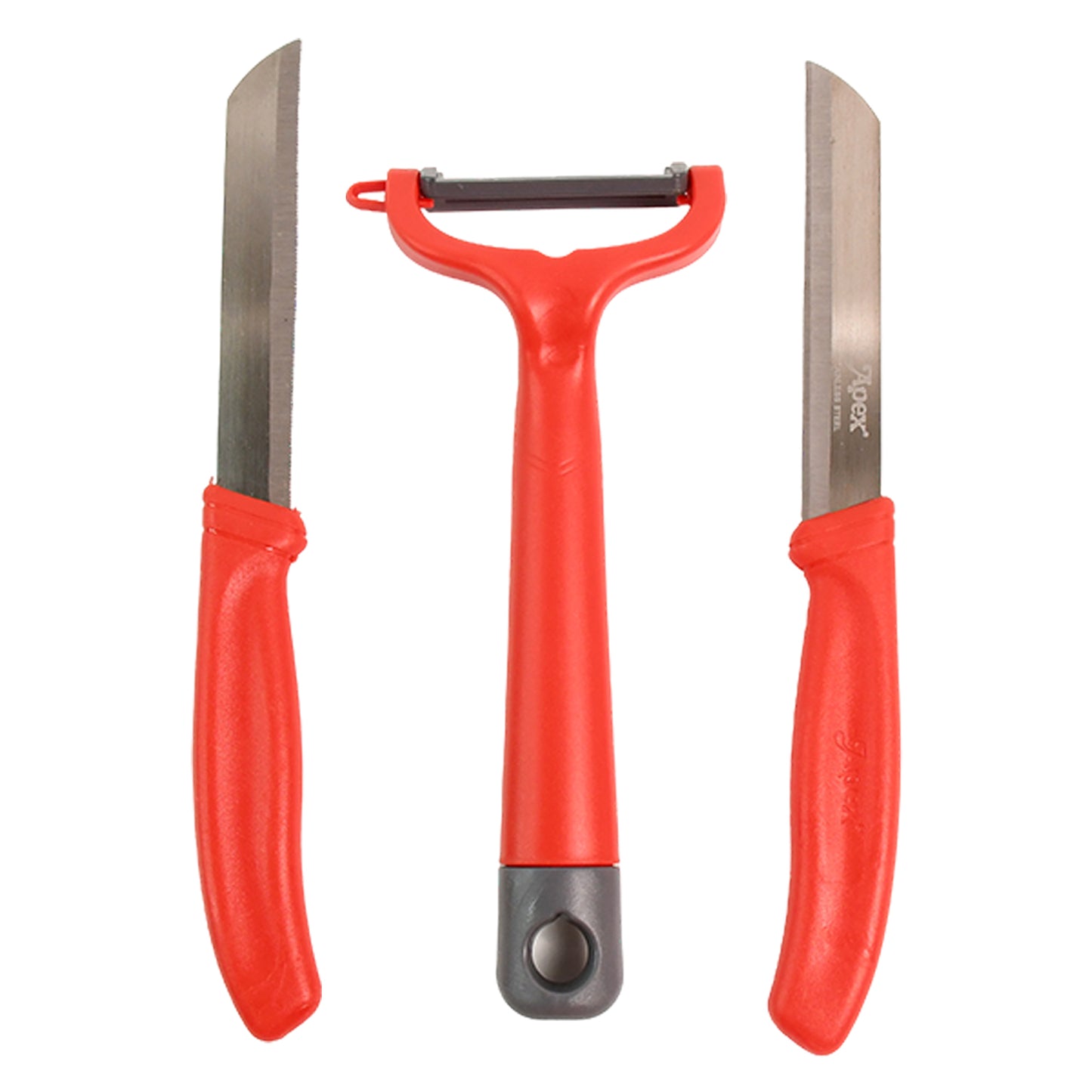 Apex 3-piece Stainless Steel Kitchen Knife And Peeler Set - Happy Price - Image 4