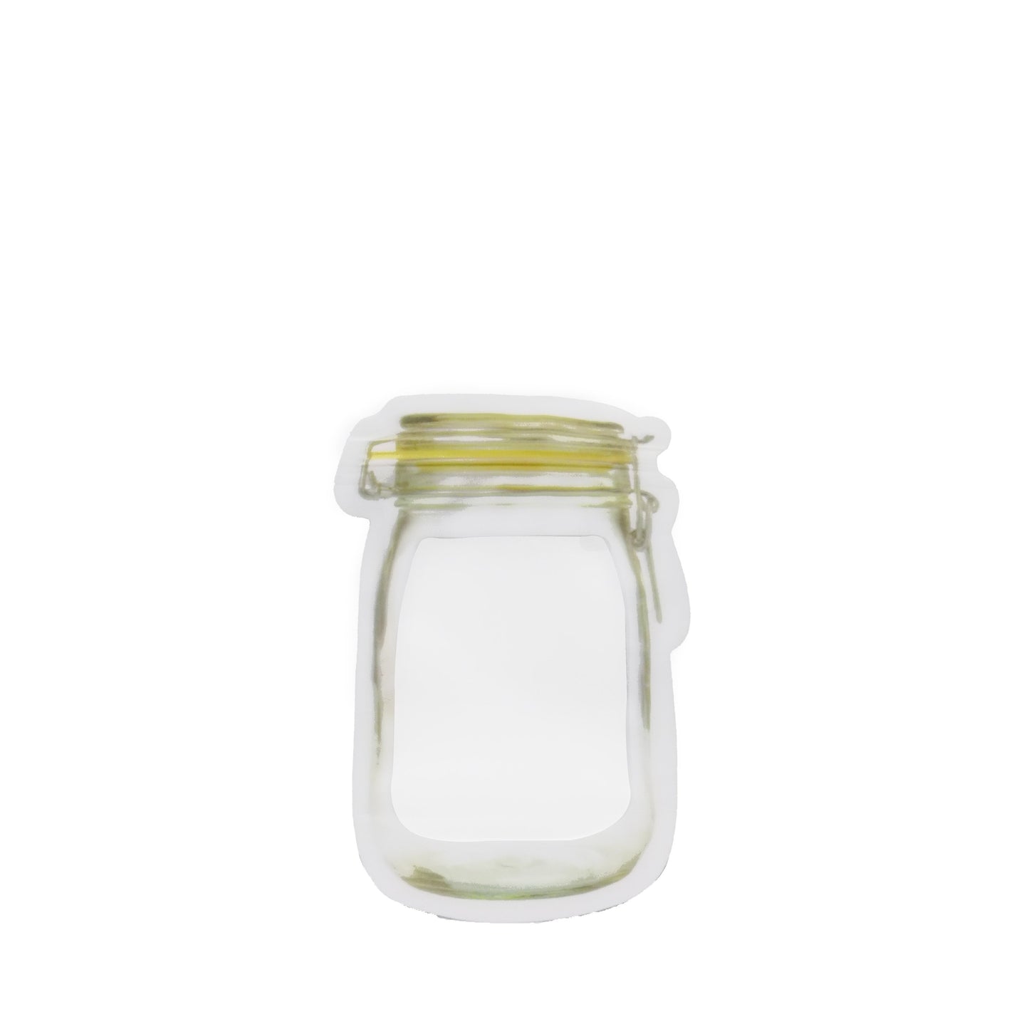 Reusable Airtight Seal Plastic Food Storage Mason Jar Zipper (150ml) - Happy Price - Image 1
