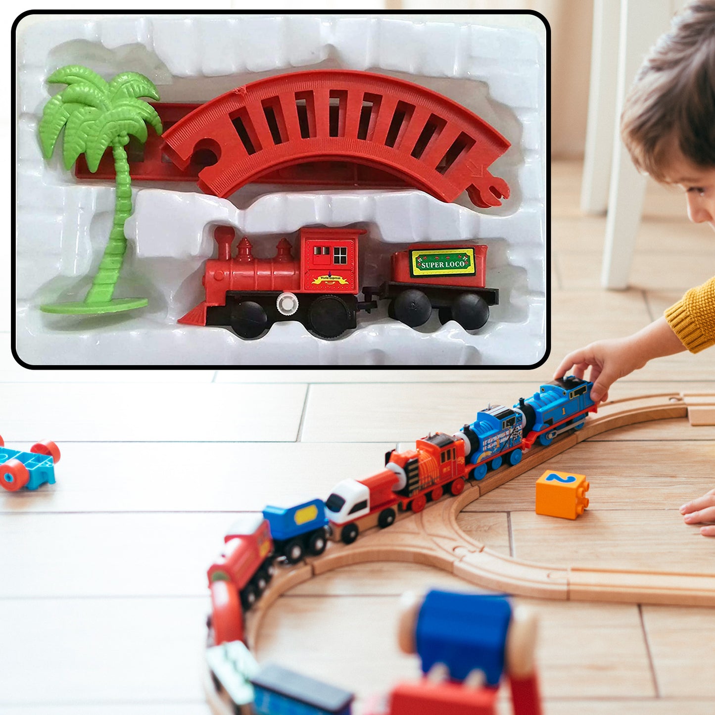 World Express Mini Train Play Set For Kids - Happy Price - Image 4