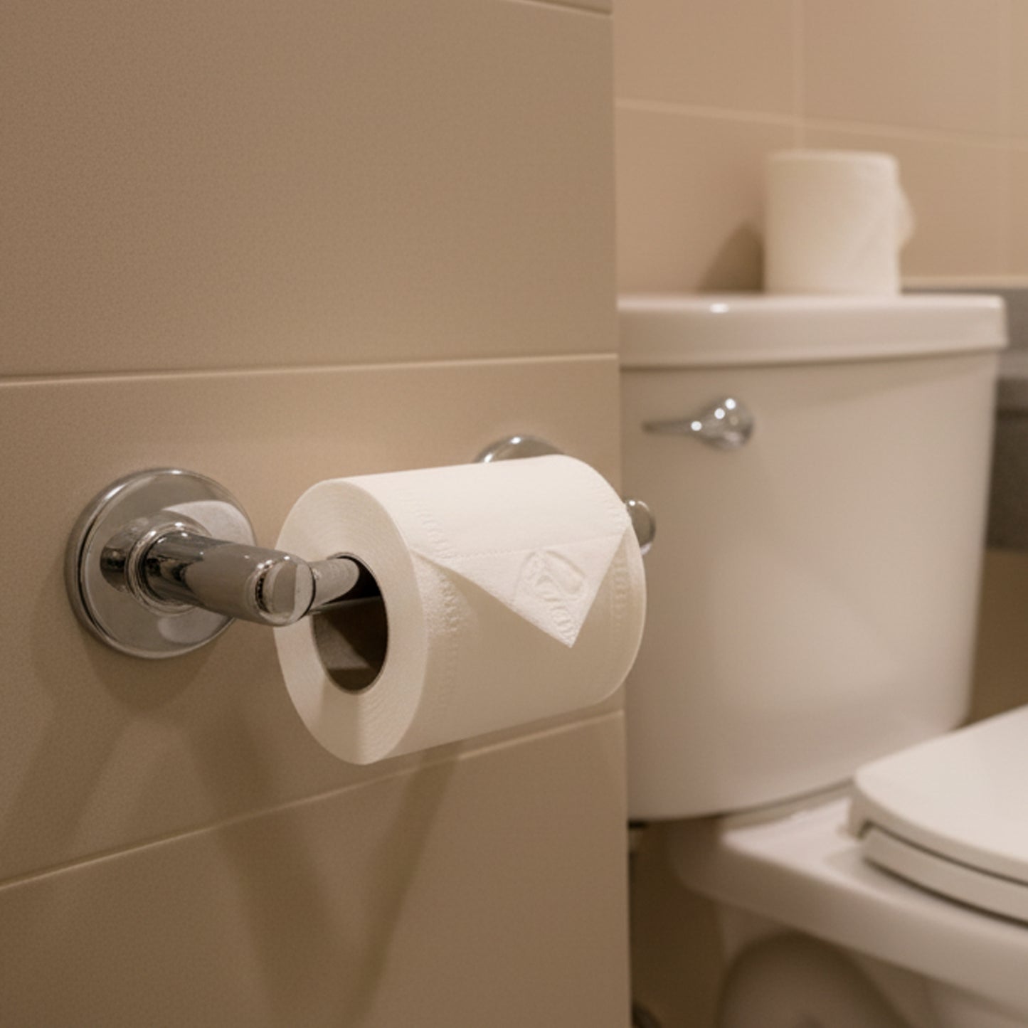 Ultra-Soft 2-Ply Toilet Roll, 120 Sheets Per Roll, Gentle & Absorbent Bathroom Tissue - Happy Price - Image 3