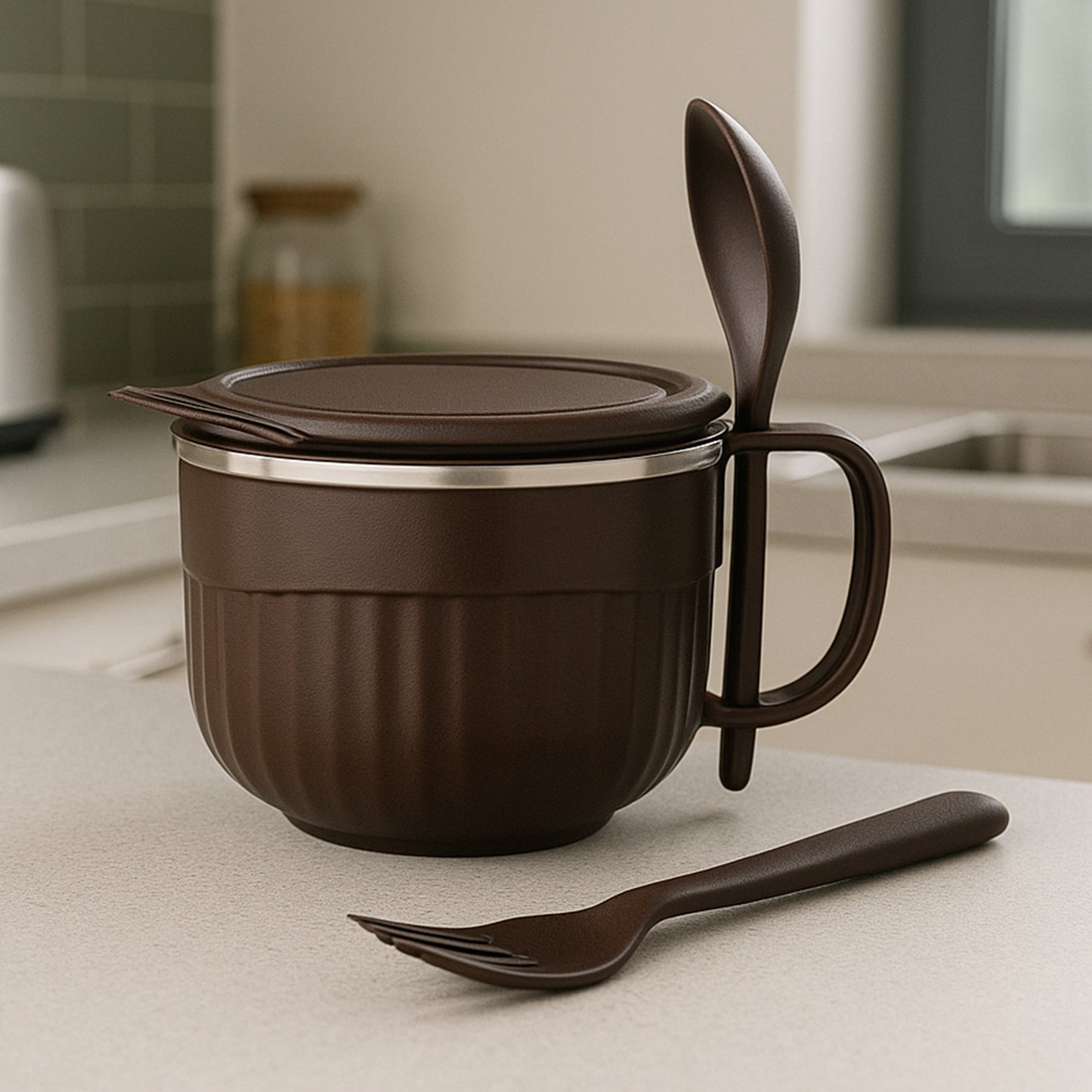 Home Chef Tangy Twist Insulated Lunch Bowl (Approx 650ml 1 Pc) - Happy Price - Image 3