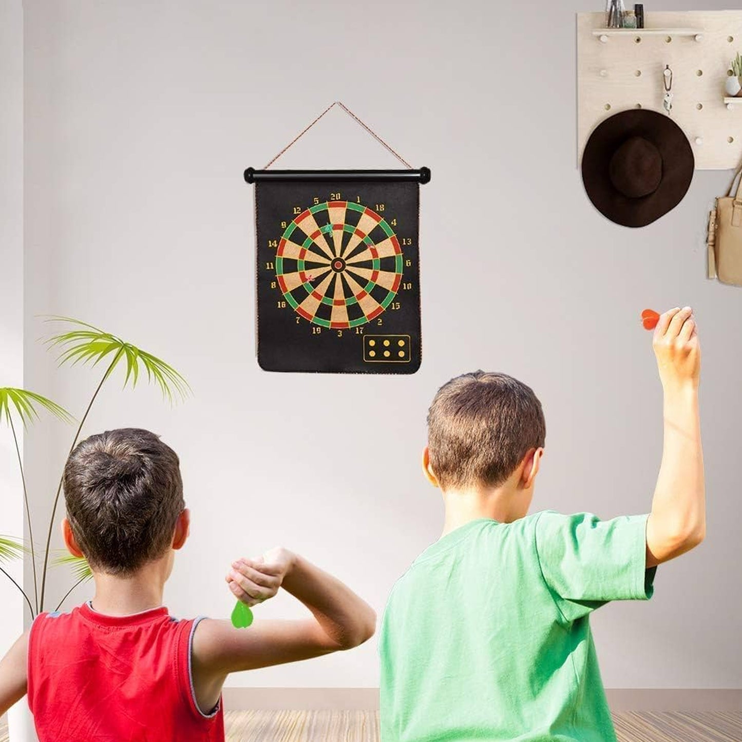 Magnetic Dart Board Game Set for Kids & Adults - Safe, Foldable, Double-Sided Fun - Happy Price - Image 7