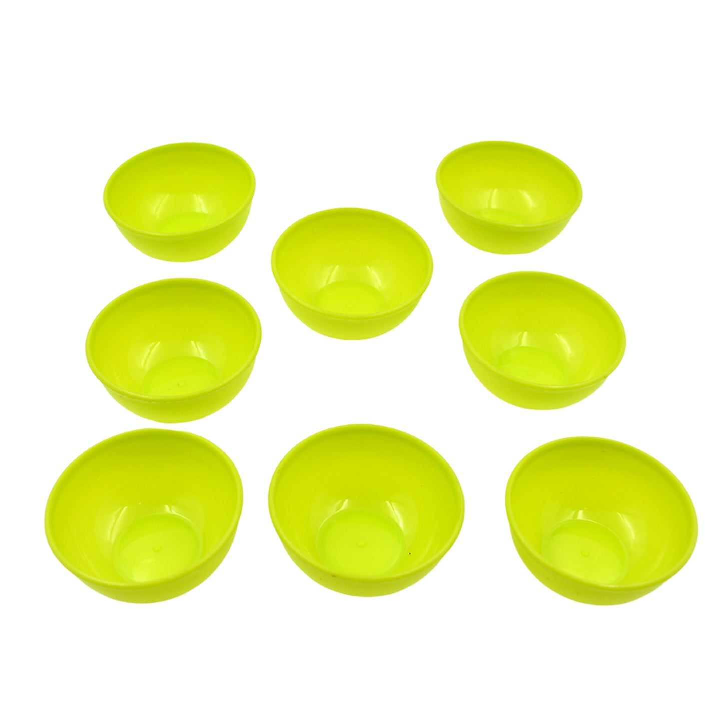 Multipurpose Small Round Plastic Bowl Katori Microwave Safe Reusable Lightweight Bowl Dishwasher Safe Chutney Bowl (8 Pcs Set) - Happy Price - Image 2